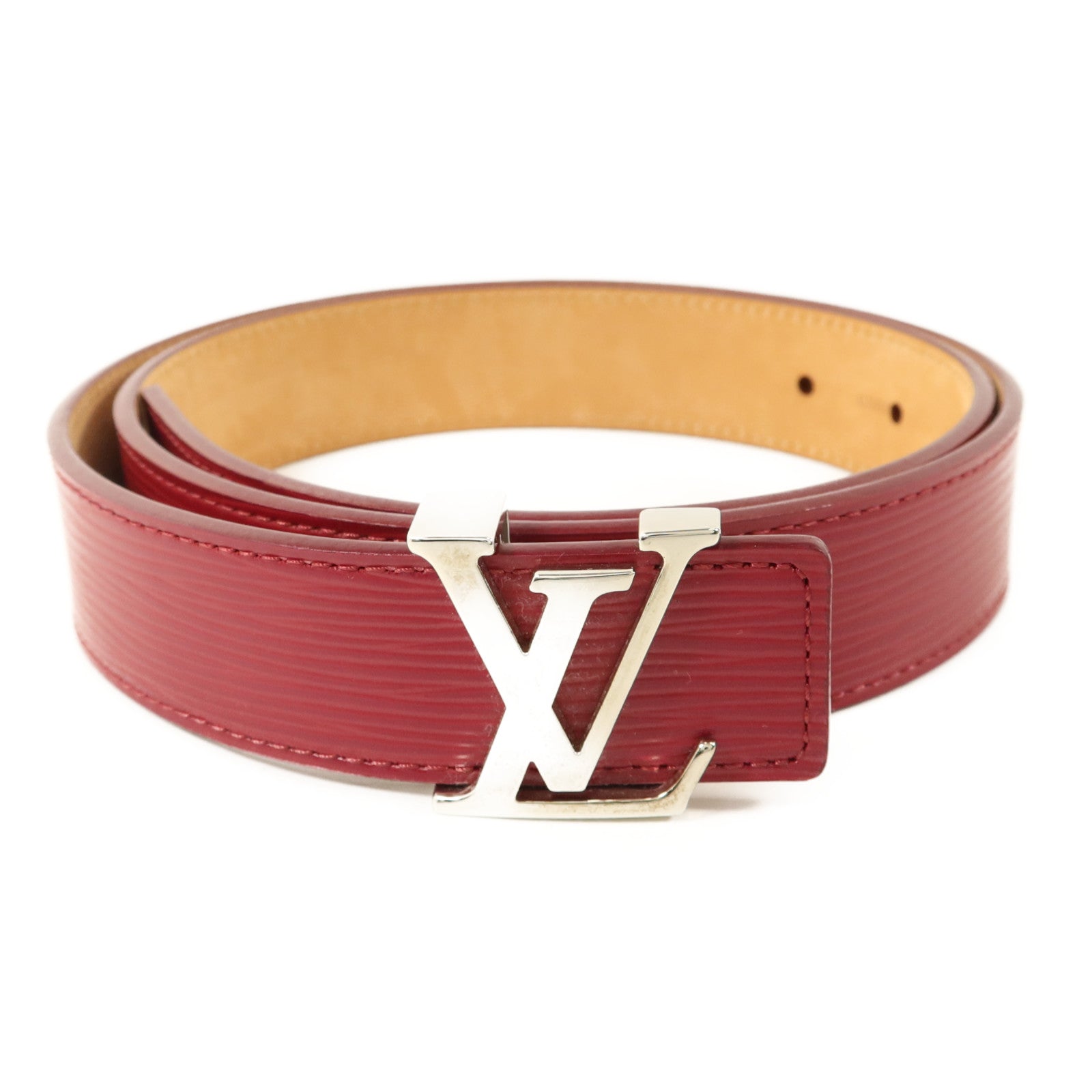 LOUIS VUITTON Epi Initials Belt 85cm皮帶