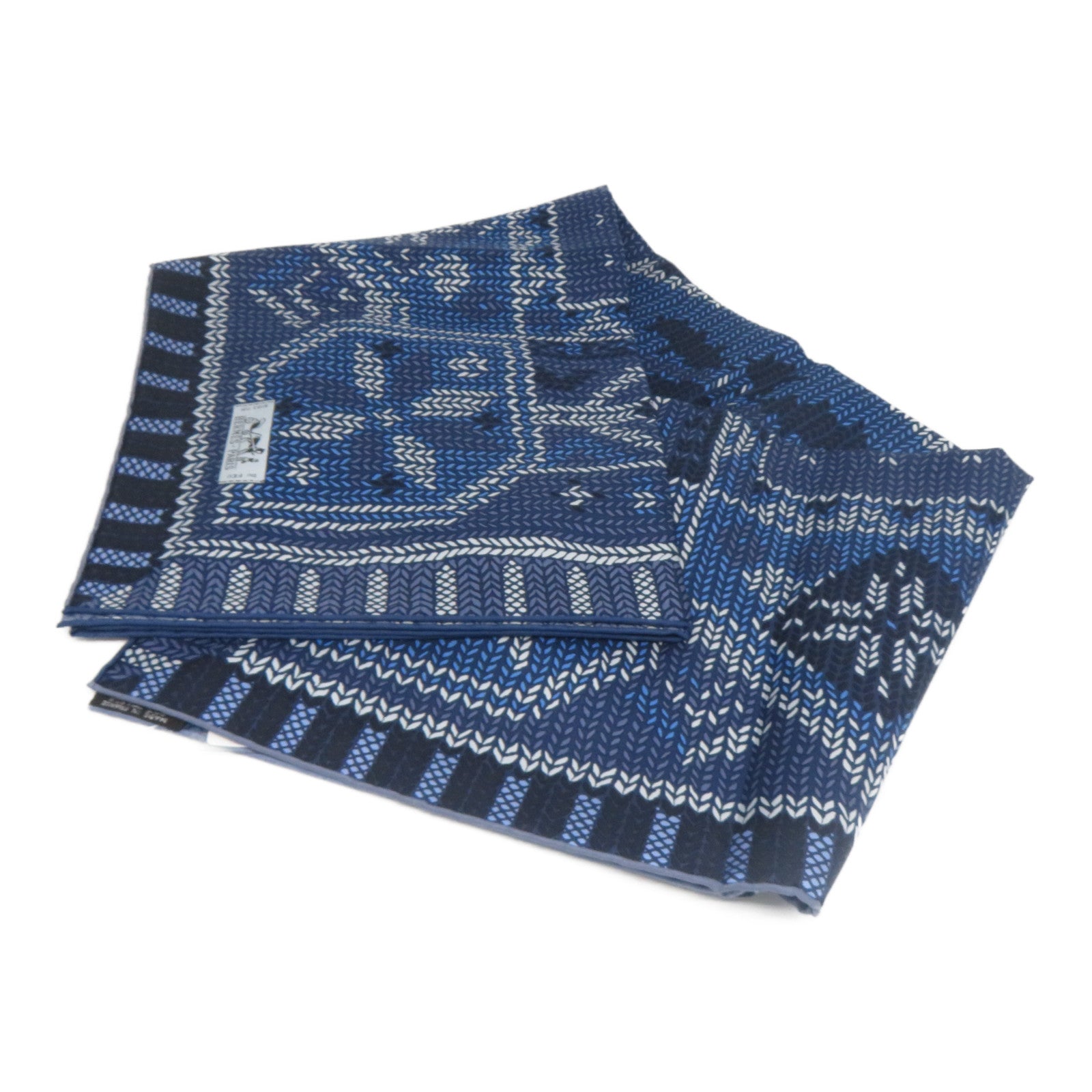 HERMES 【激減優惠】絲質Scarf絲巾藍色