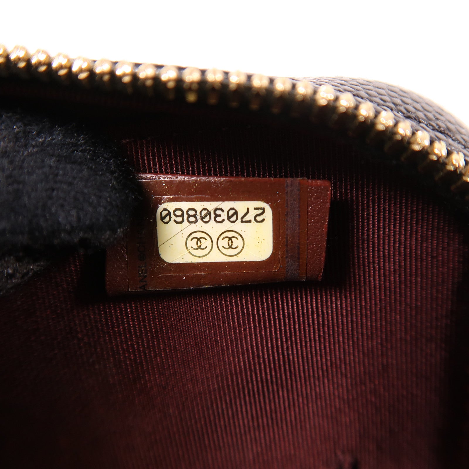 CHANEL 牛皮皮革Phone Holder金扣鏈帶肩背袋