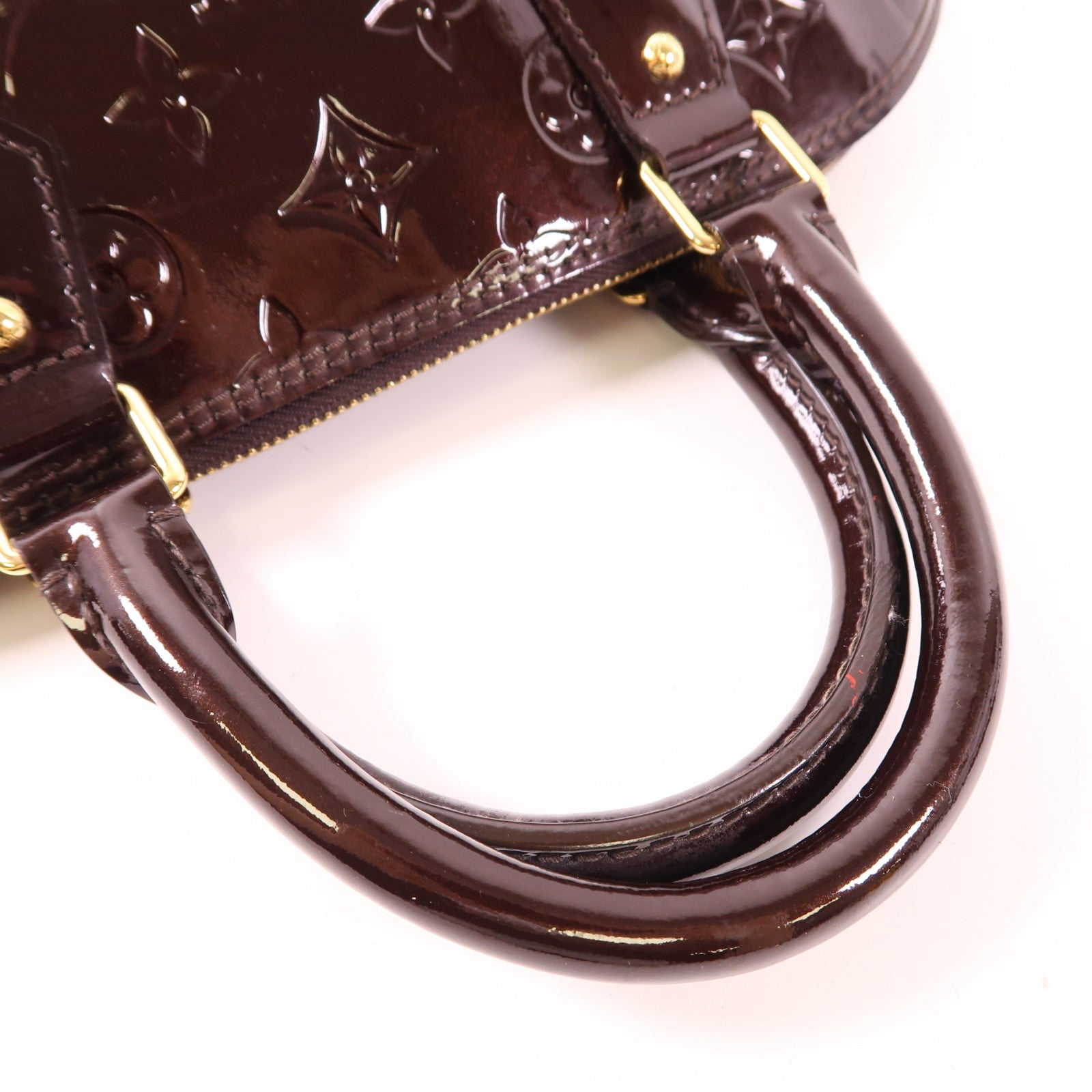 LOUIS VUITTON Vernis Alma PM金扣手挽袋