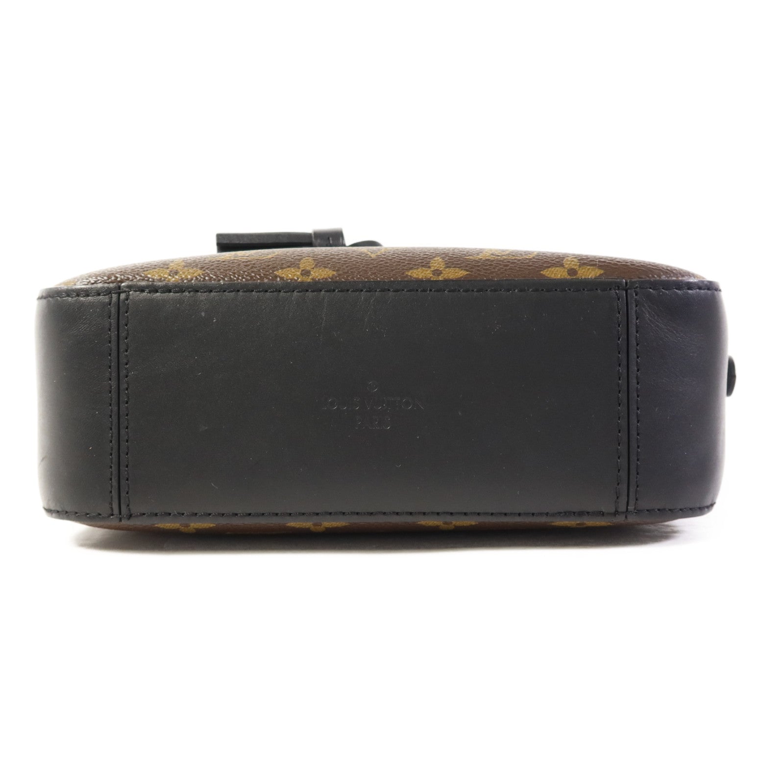 LOUIS VUITTON Monogram Saintonge金扣手挽袋棕色