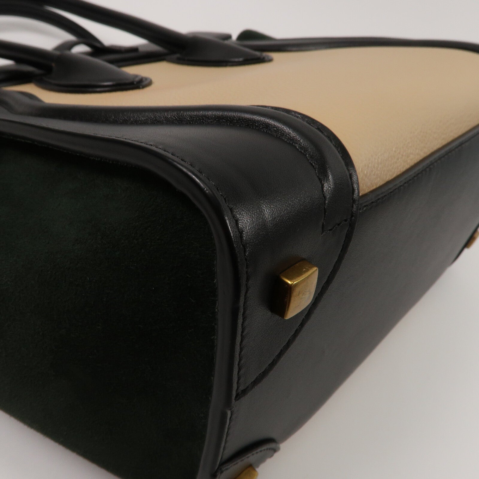 CELINE 牛皮/麂皮皮革Mirco Luggage手挽袋