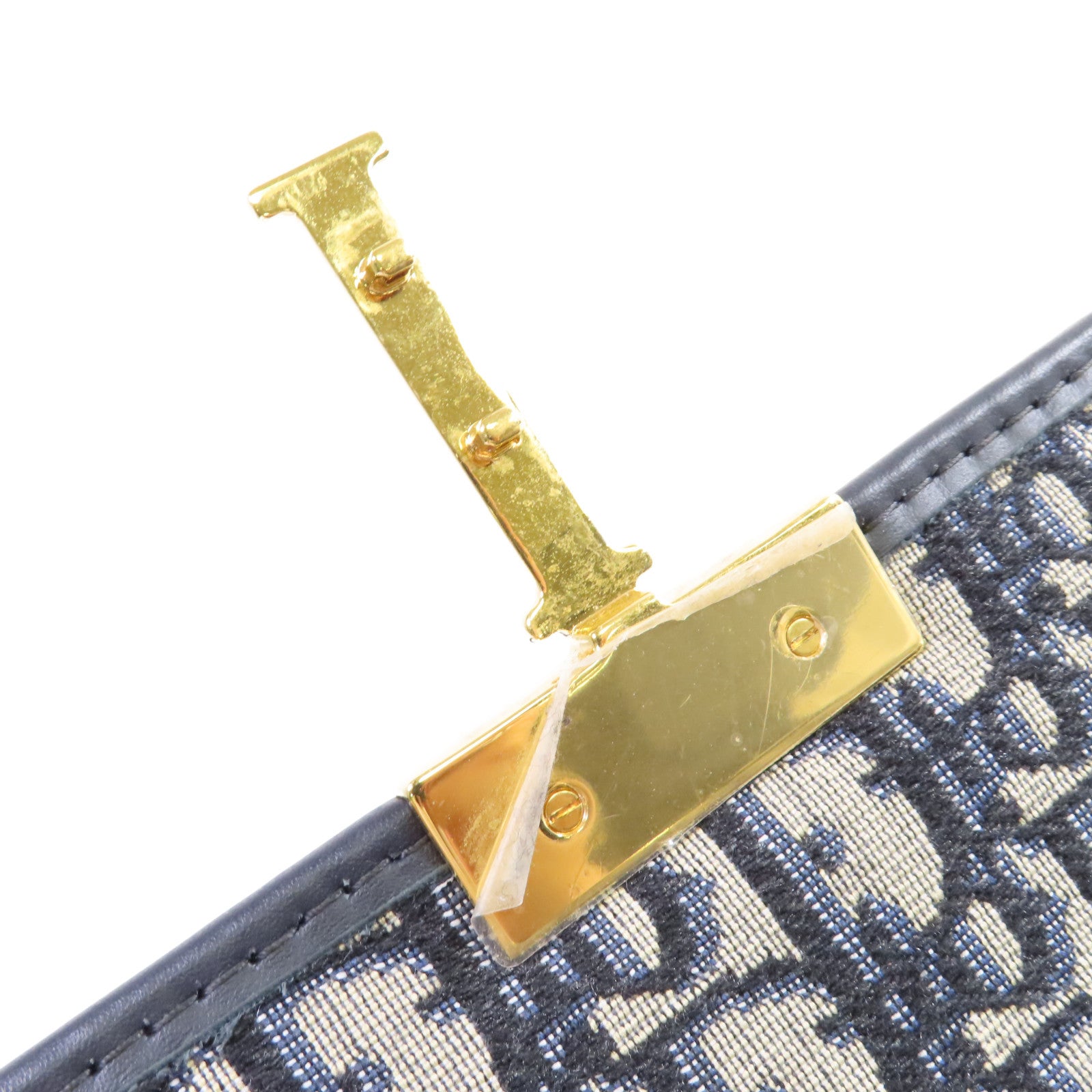 Dior Oblique帆布30 Montaigne Shoulder Bag金扣肩背袋寶藍色