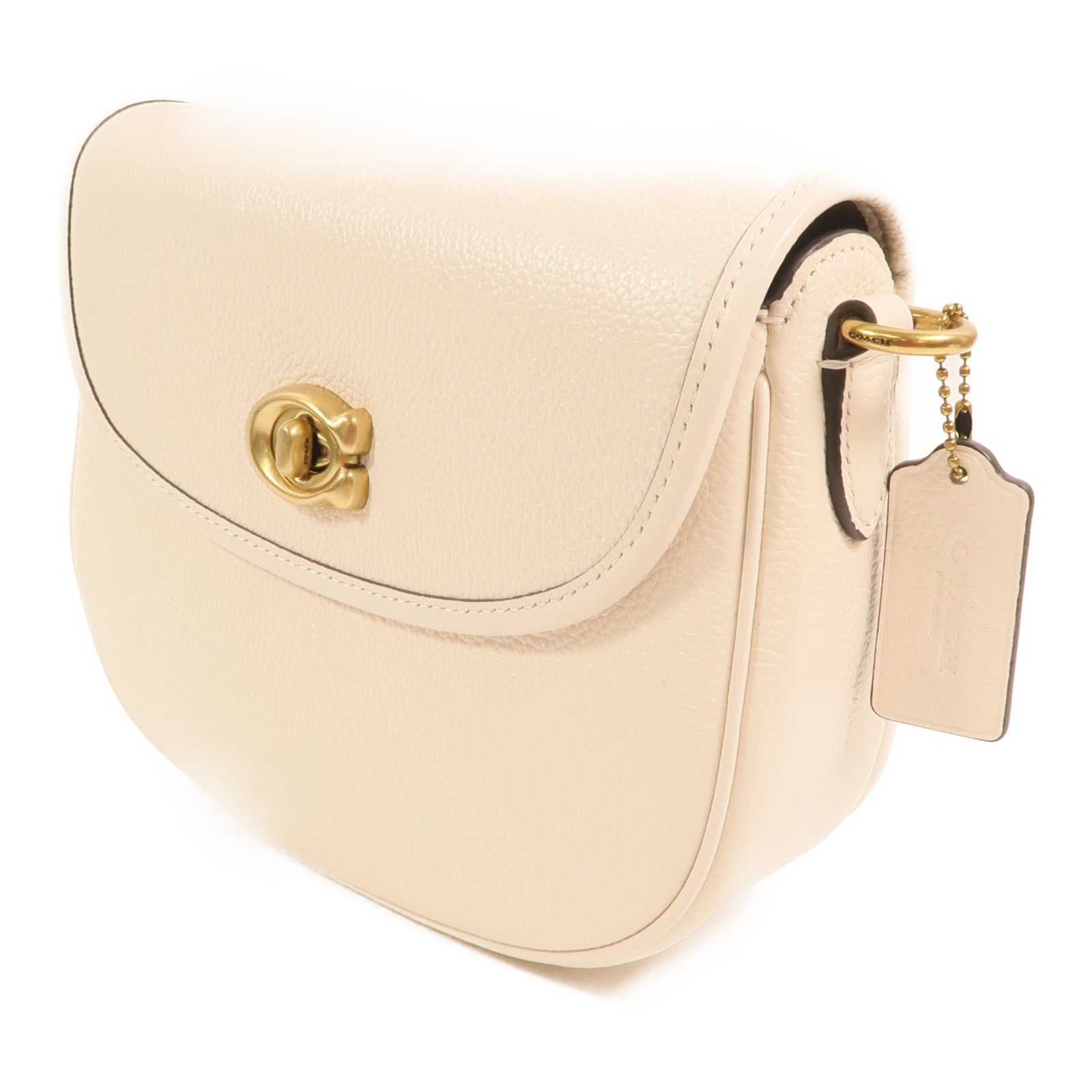 COACH 牛皮皮革Shoulder Bag金扣肩背袋