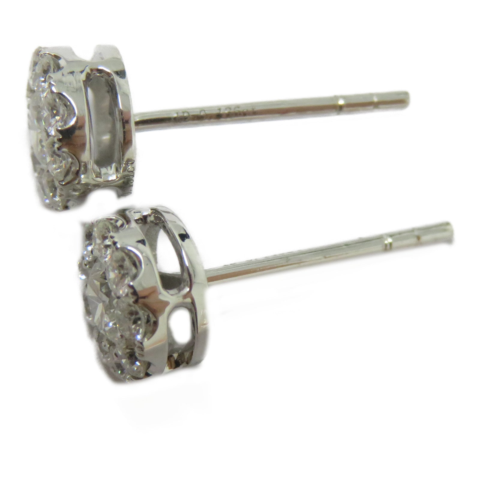 JEWELRY 18K白金Diamond Earrings 0.151/0.151ct鑽石耳環