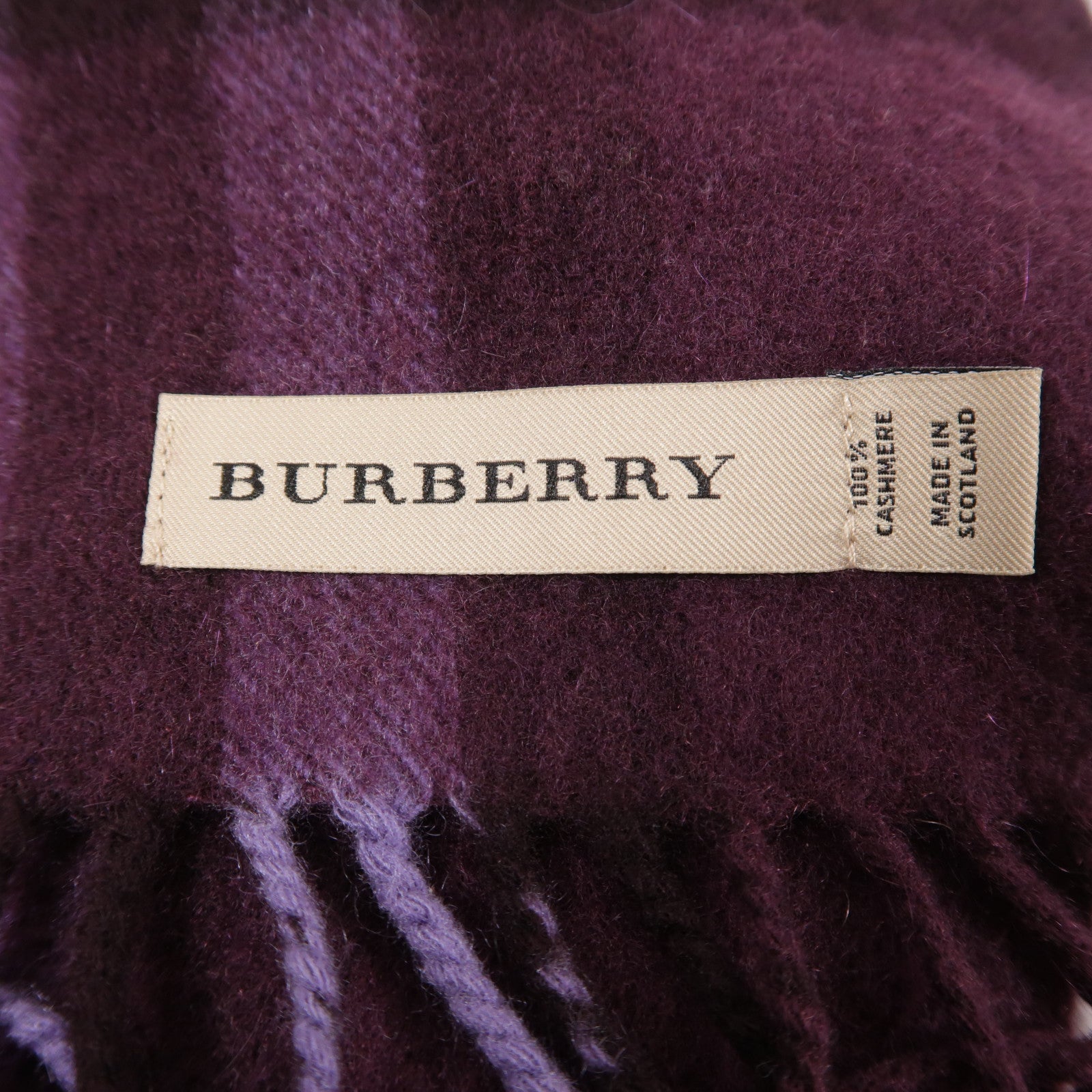 BURBERRY 羊絨Muffler圍巾