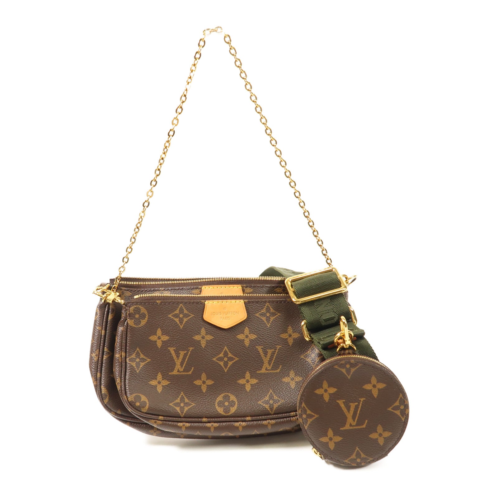LOUIS VUITTON Monogram Multi Pochette Accessoires金扣肩背袋