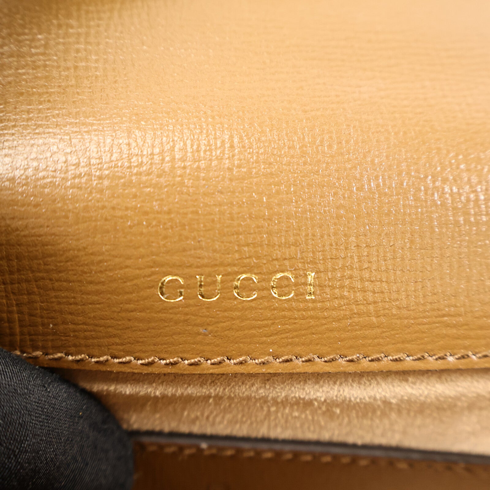 GUCCI 塗層帆布Horsebit 1955 Mini Top手挽肩背兩用袋