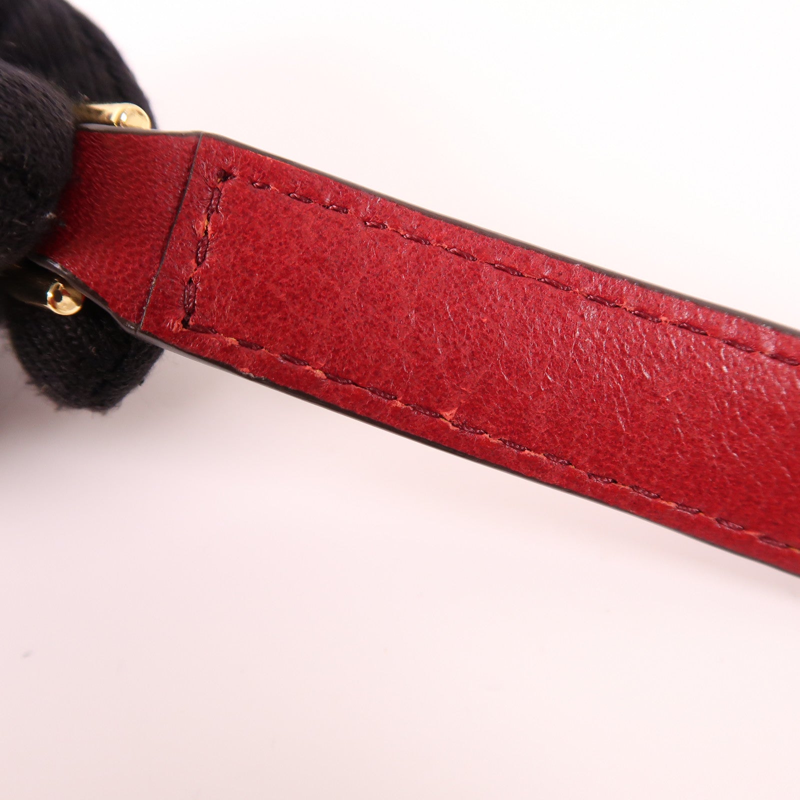 MICHAEL KORS Chain Shoulder Bag Lambskin Leather Red