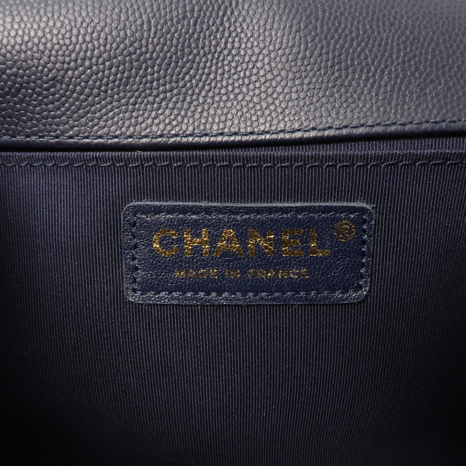 CHANEL 牛皮皮革Boy 25鏈帶肩背袋