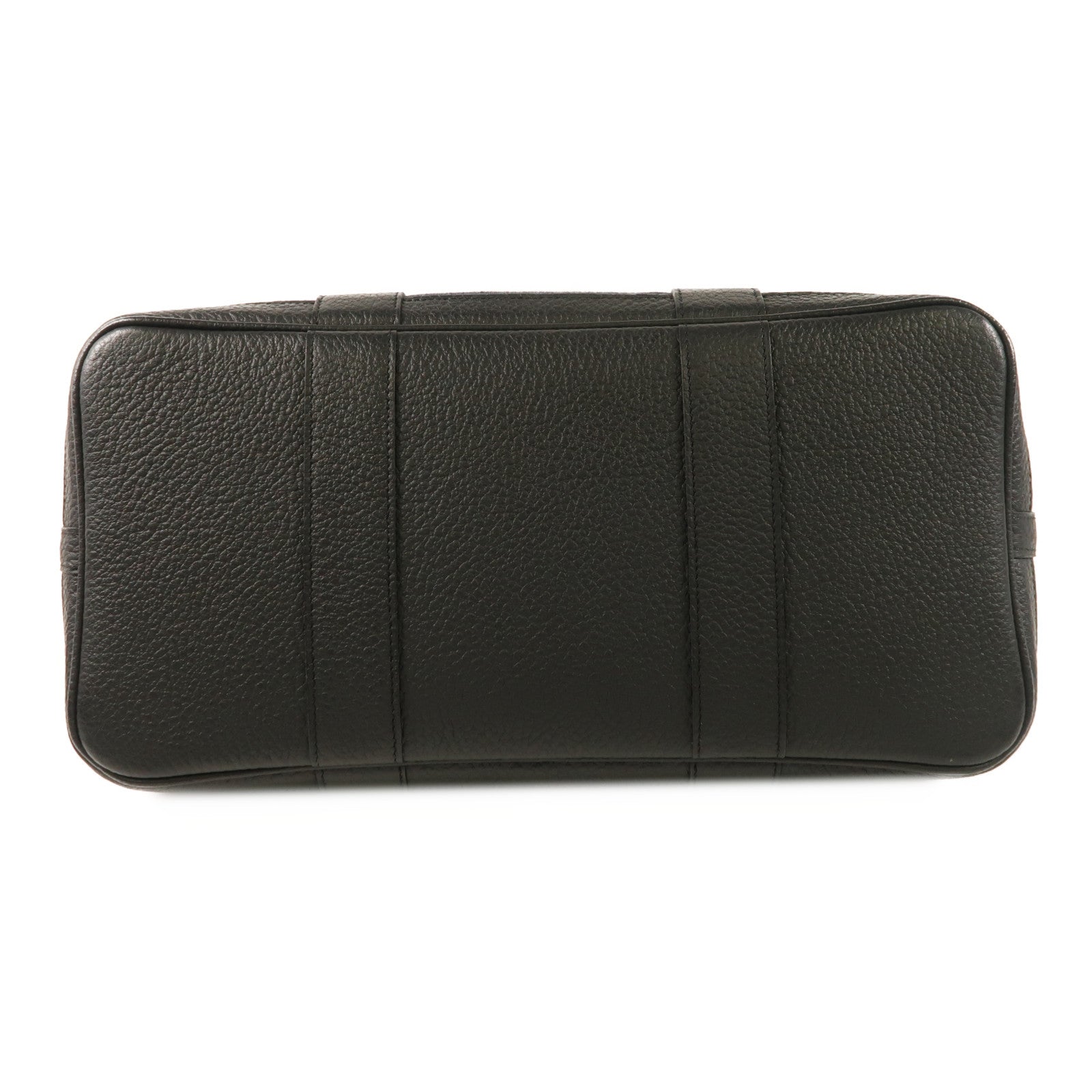HERMES 帆布Garden Party Pocket PM銀扣手挽肩背兩用袋Bleu Nuit