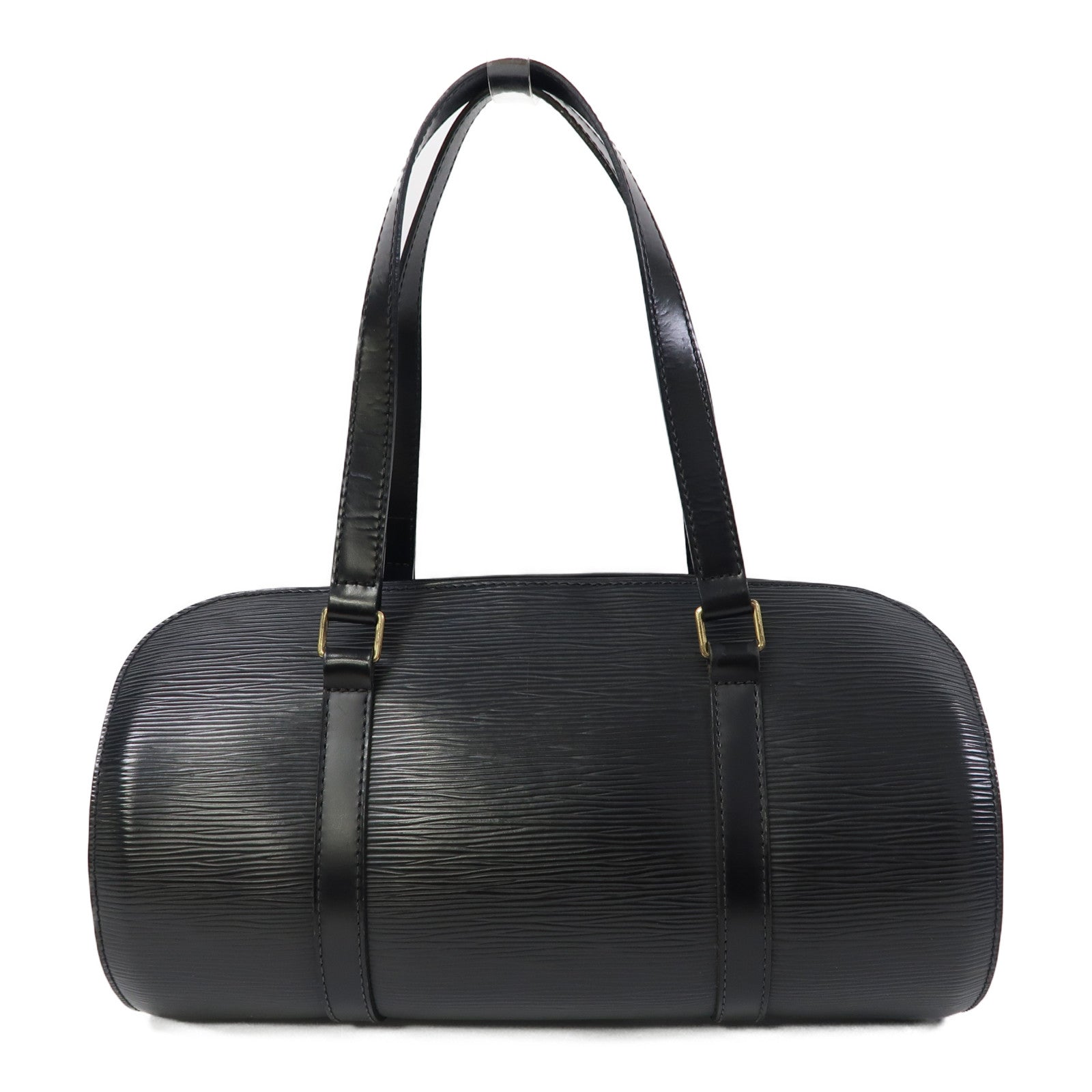 LOUIS VUITTON 【激減優惠】Epi Soufflot金扣手挽袋黑色