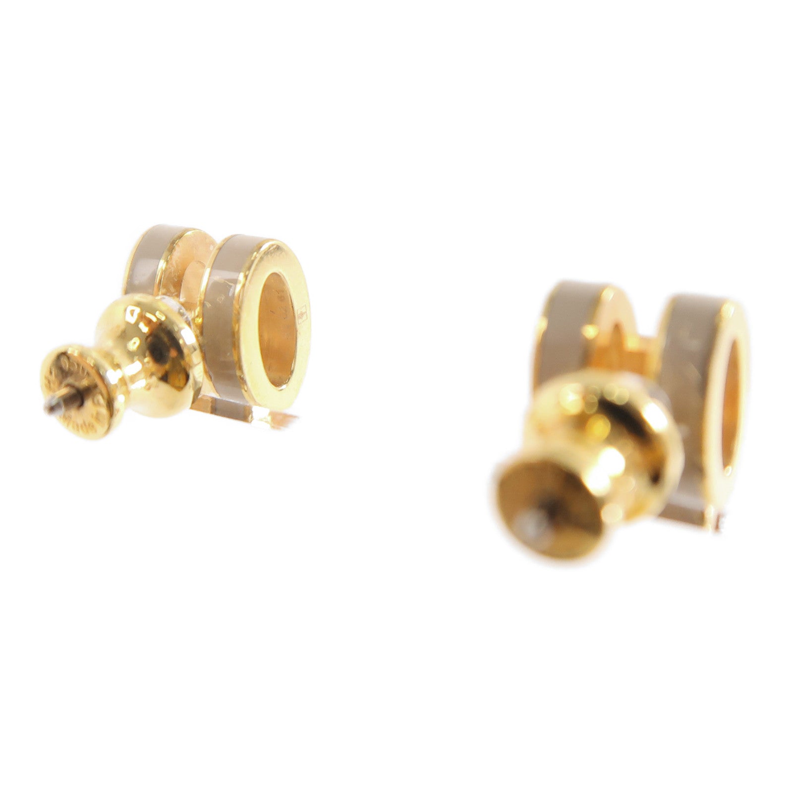 HERMES 金屬Pop H Earrings金扣耳環灰色