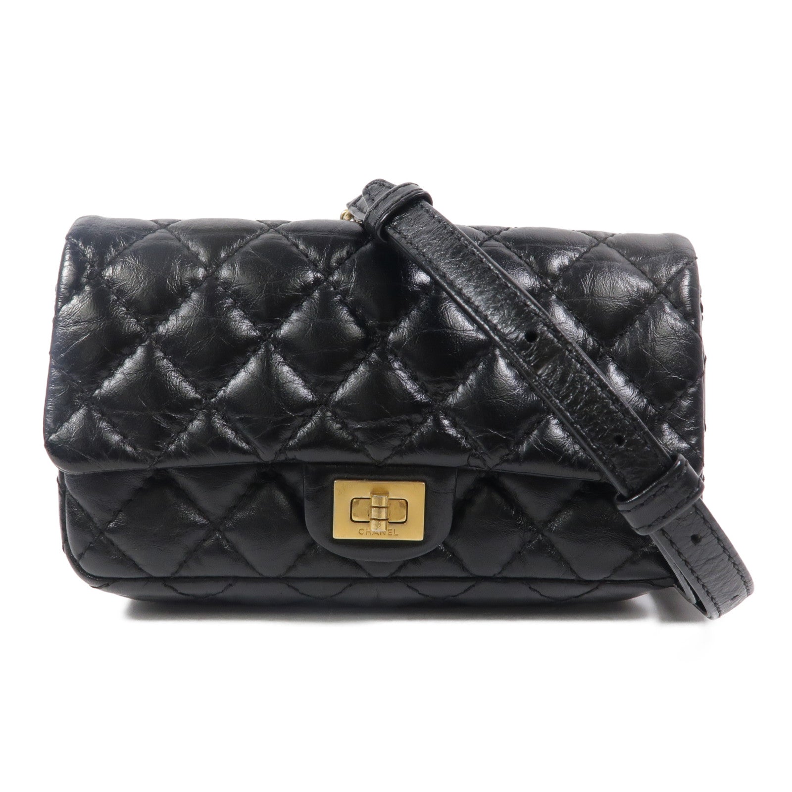 CHANEL 牛皮皮革2.55 Belt Bag腰包