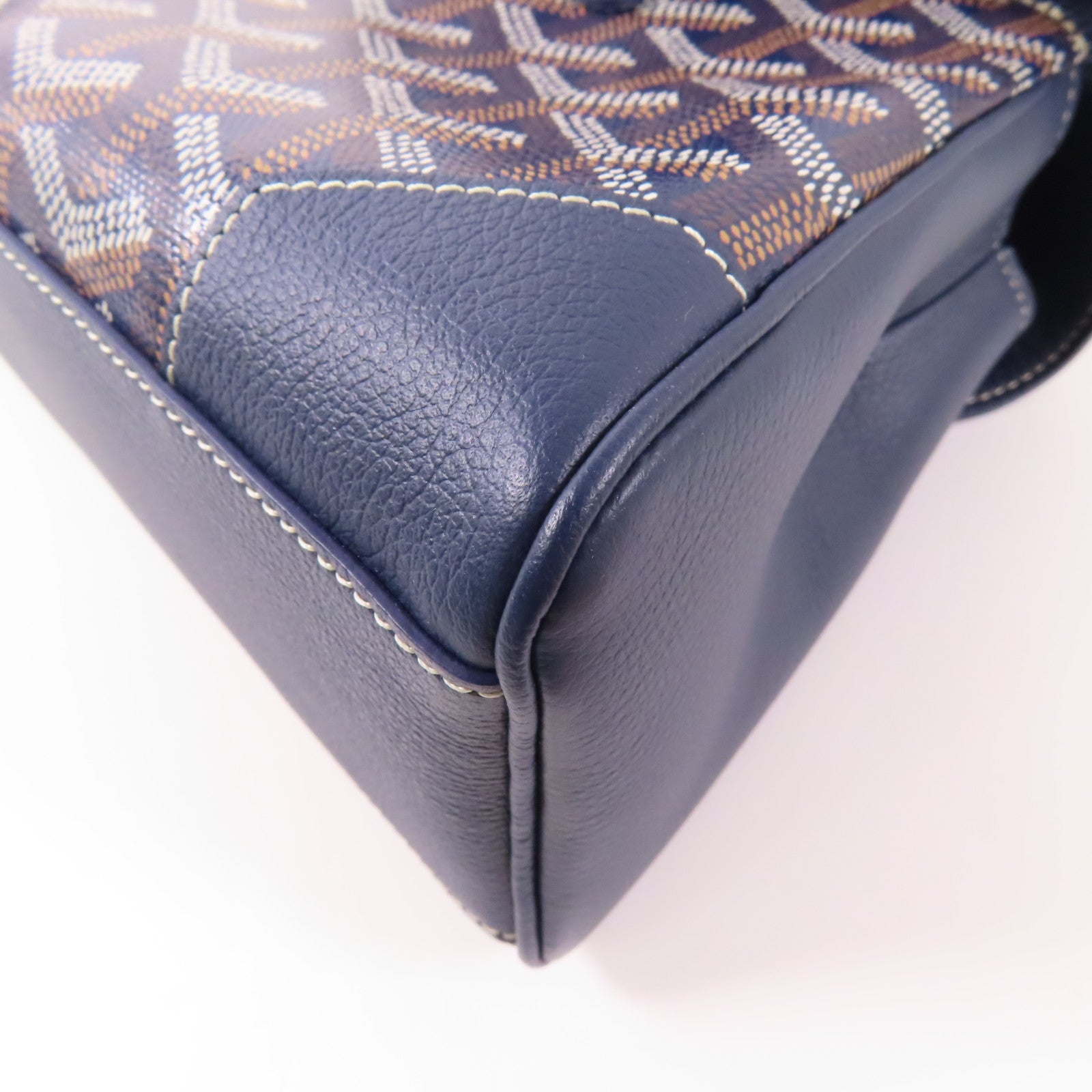 GOYARD SHW Saigon Souple Mini 2 Way Bag SAIGONMINTY07CL07P Coated Canvas Navy