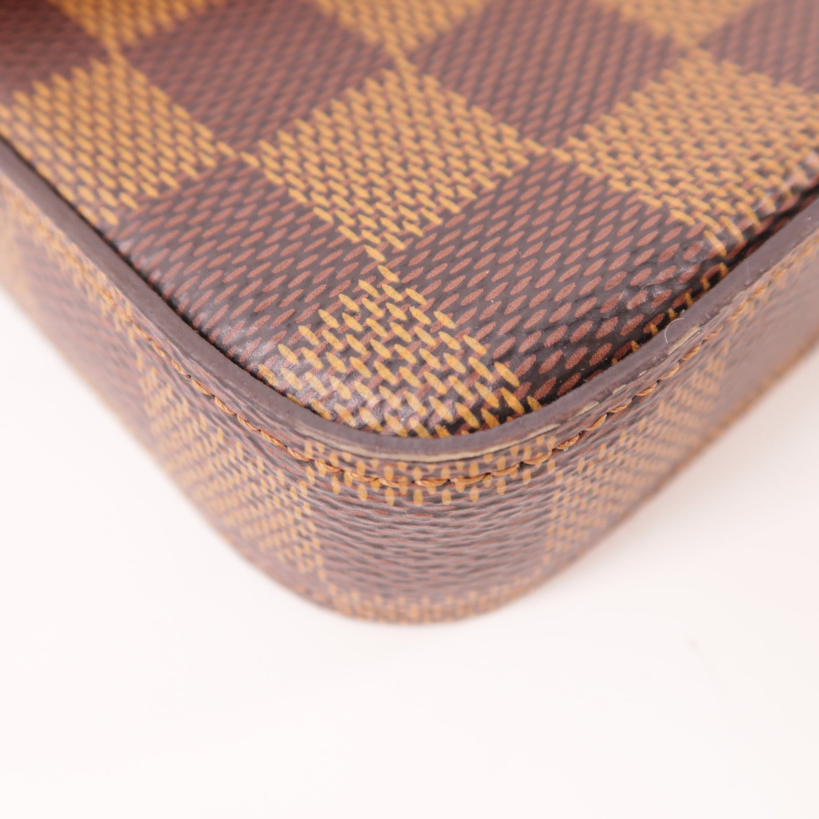 LOUIS VUITTON Damier Felice Pochette金扣鏈帶肩背袋