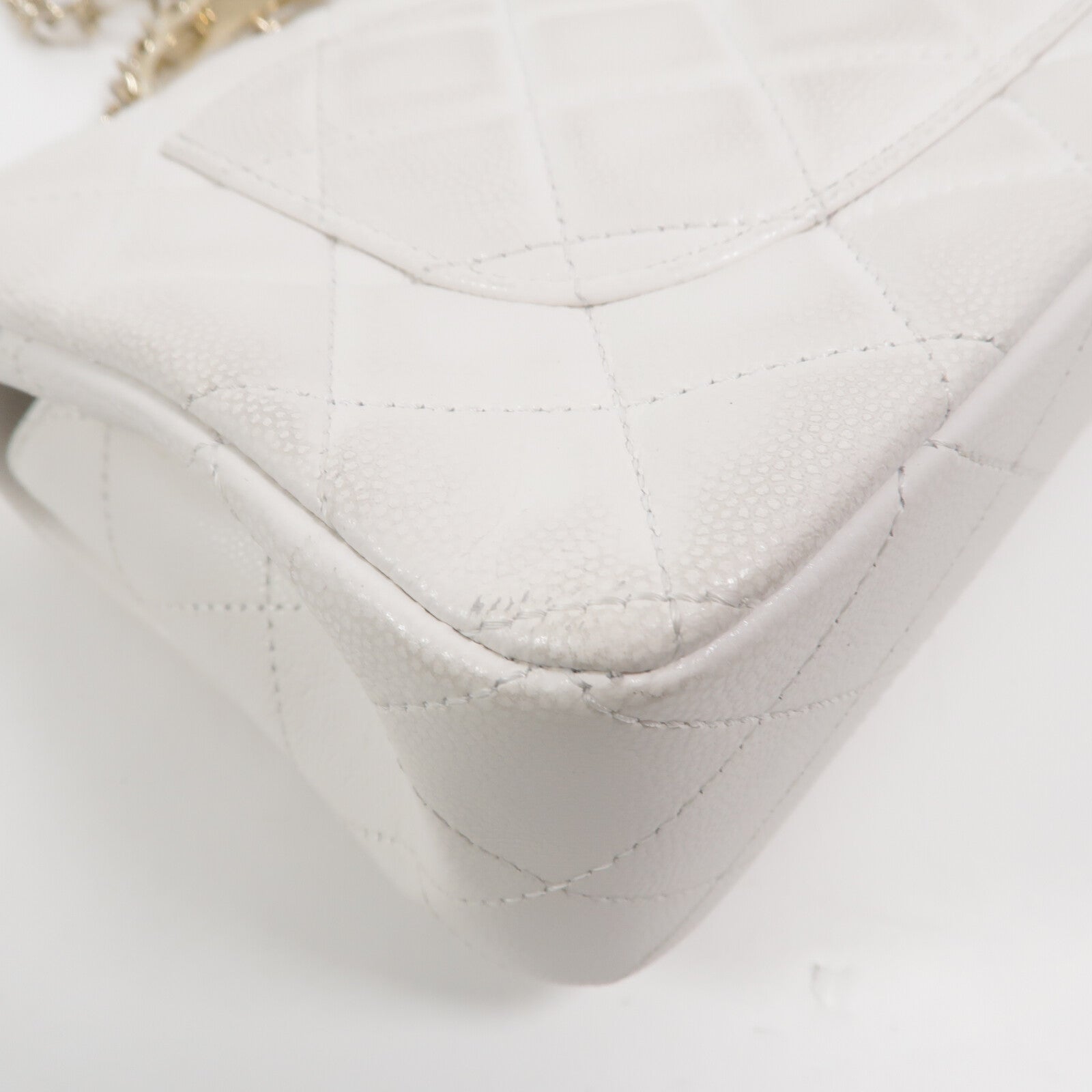 CHANEL 牛皮皮革Flap Bag With Top Handle手挽肩背兩用袋