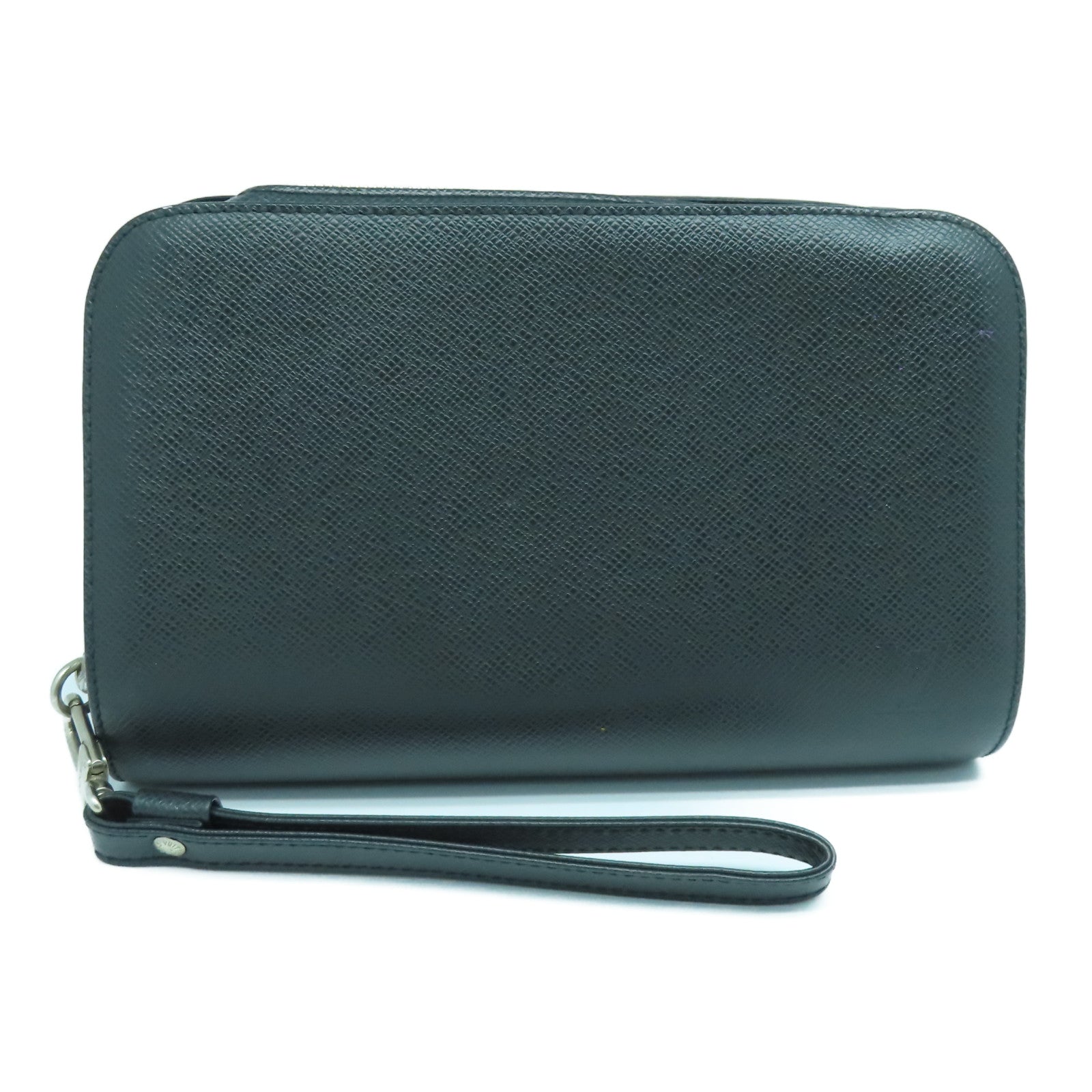 LOUIS VUITTON 【激減優惠】Taiga Baikal手拿包銀扣Noir/黑色