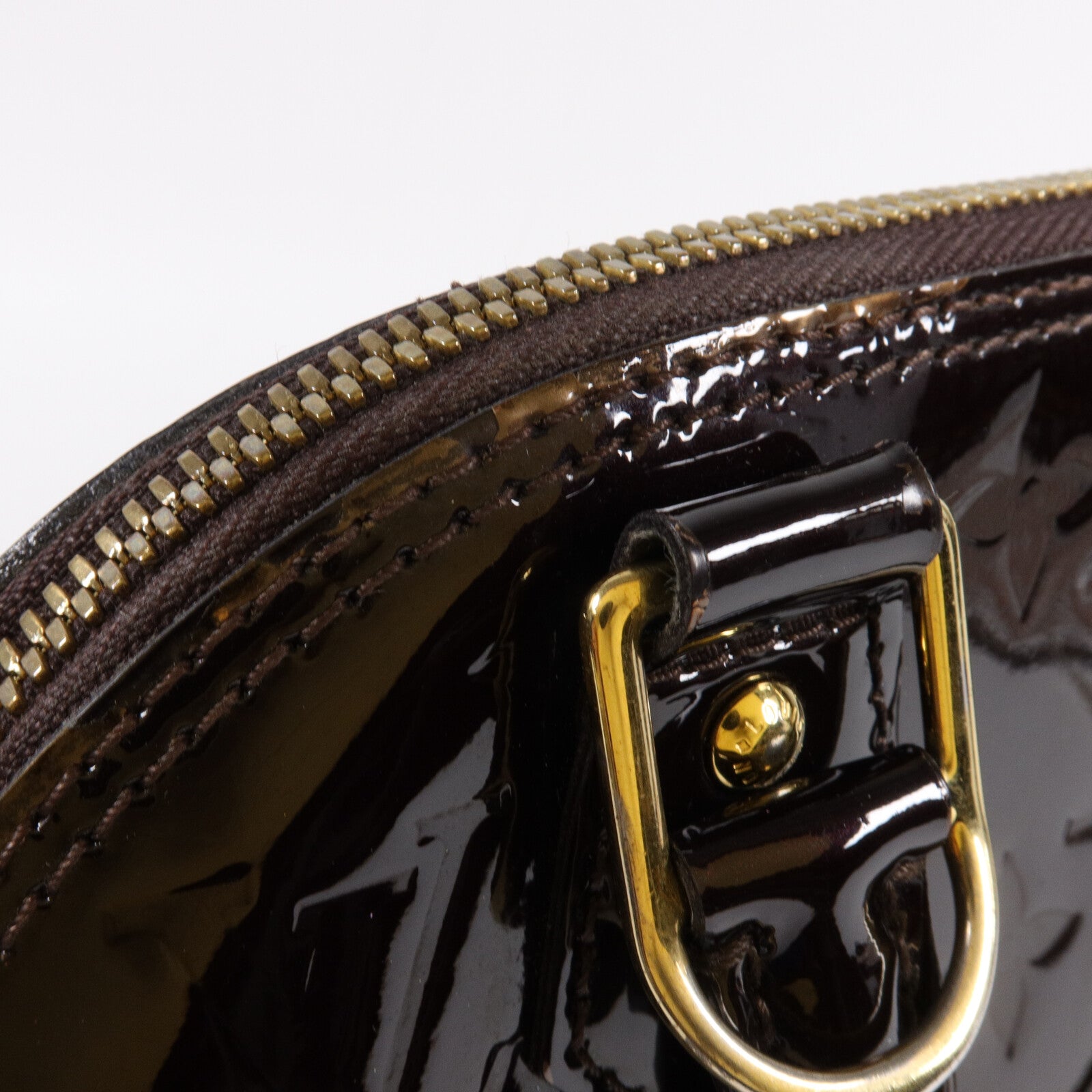 LOUIS VUITTON Monogram Vernis Alma BB手挽肩背兩用袋