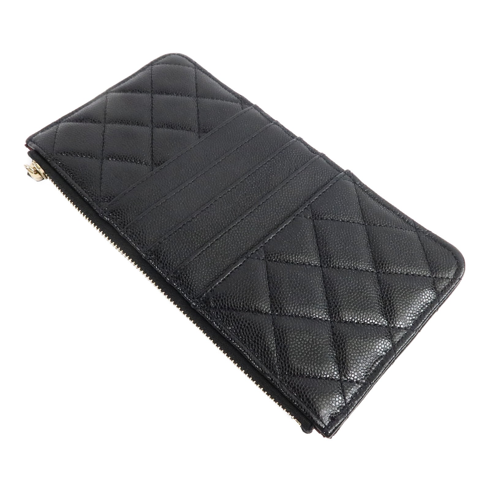 CHANEL 牛皮皮革Phone Pouch W Zipper Wallet手拿包