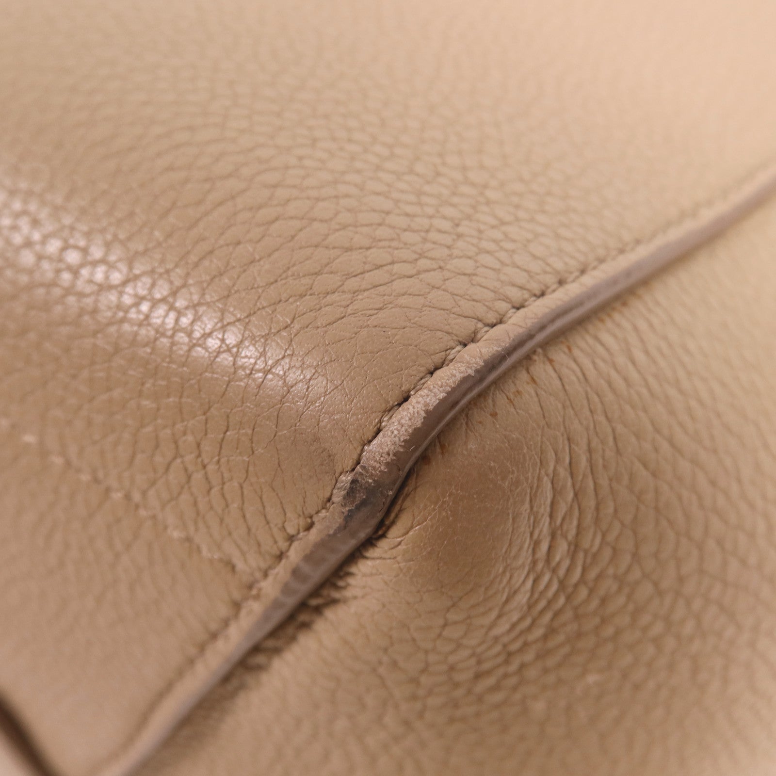 CELINE 牛皮皮革Sangle Bucket Large金扣肩背袋