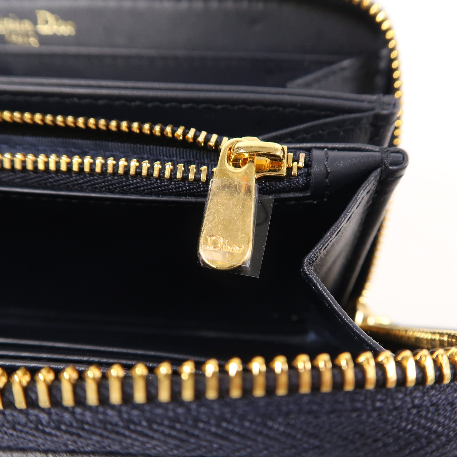 Dior 帆布30 Montaigne Voyageur金扣長錢包