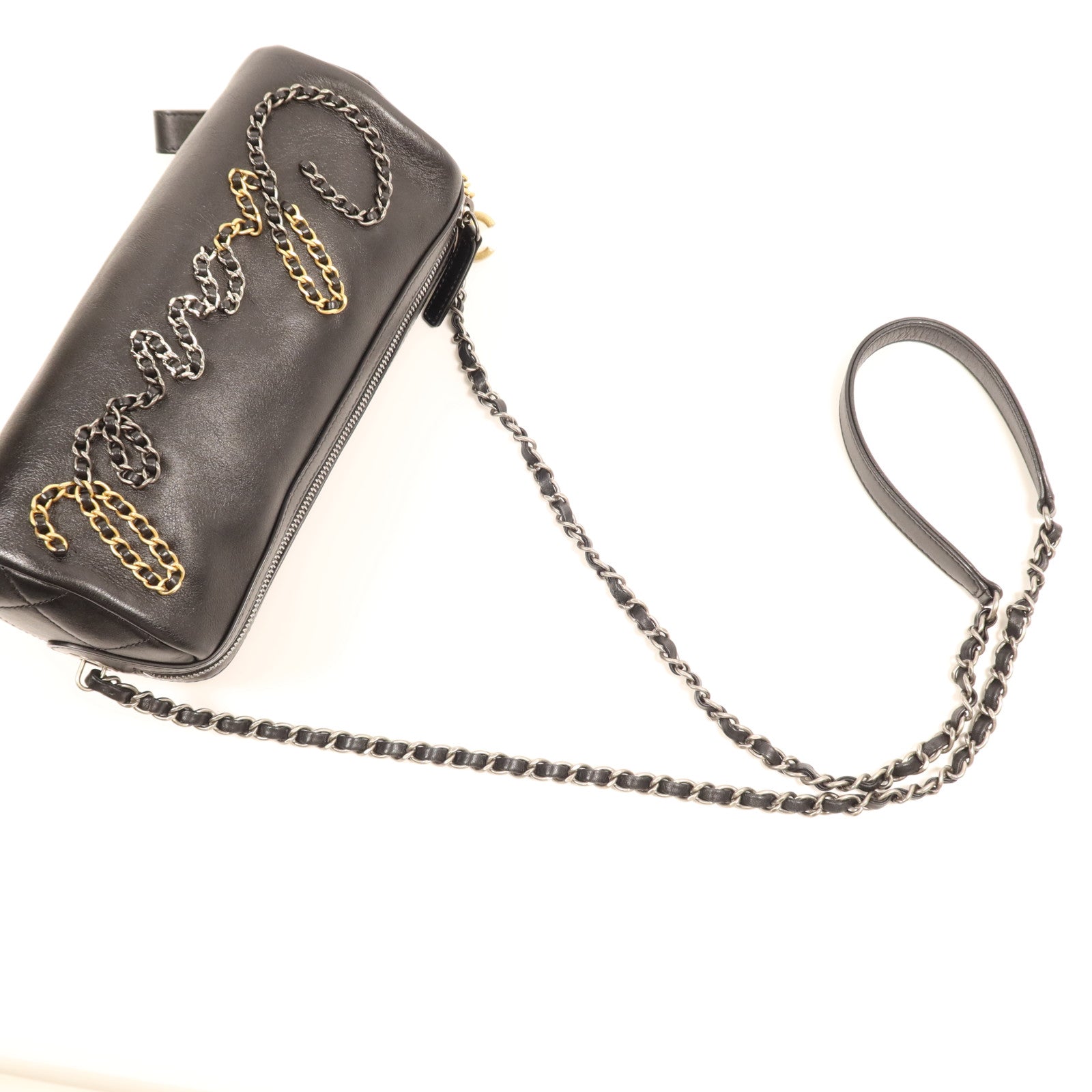 CHANEL 牛皮皮革Chain Shoulder Bag鏈帶肩背袋