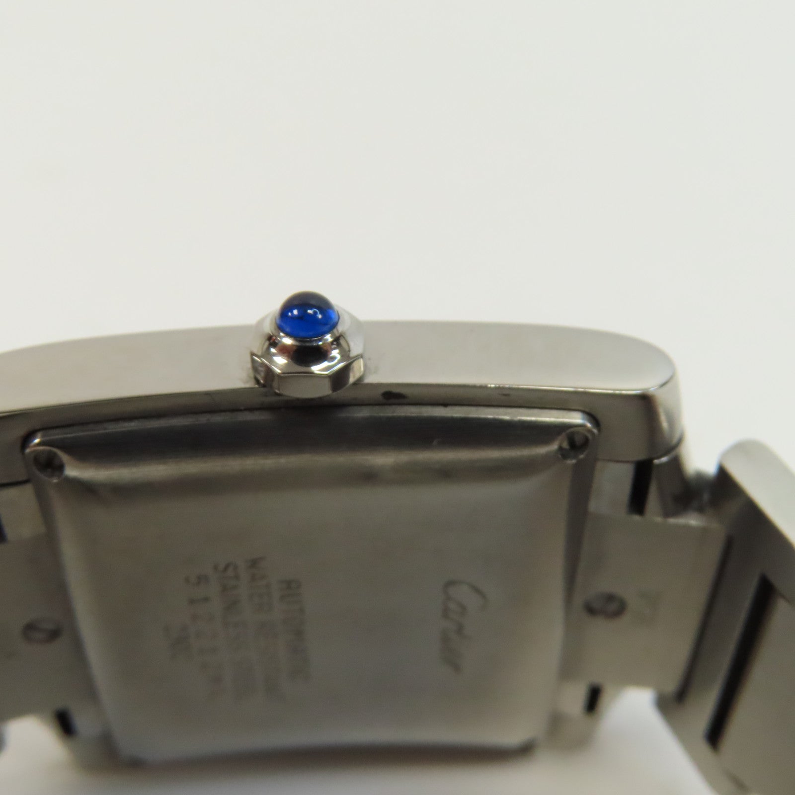 CARTIER Tank Francaise不鏽鋼手錶自動機芯白色
