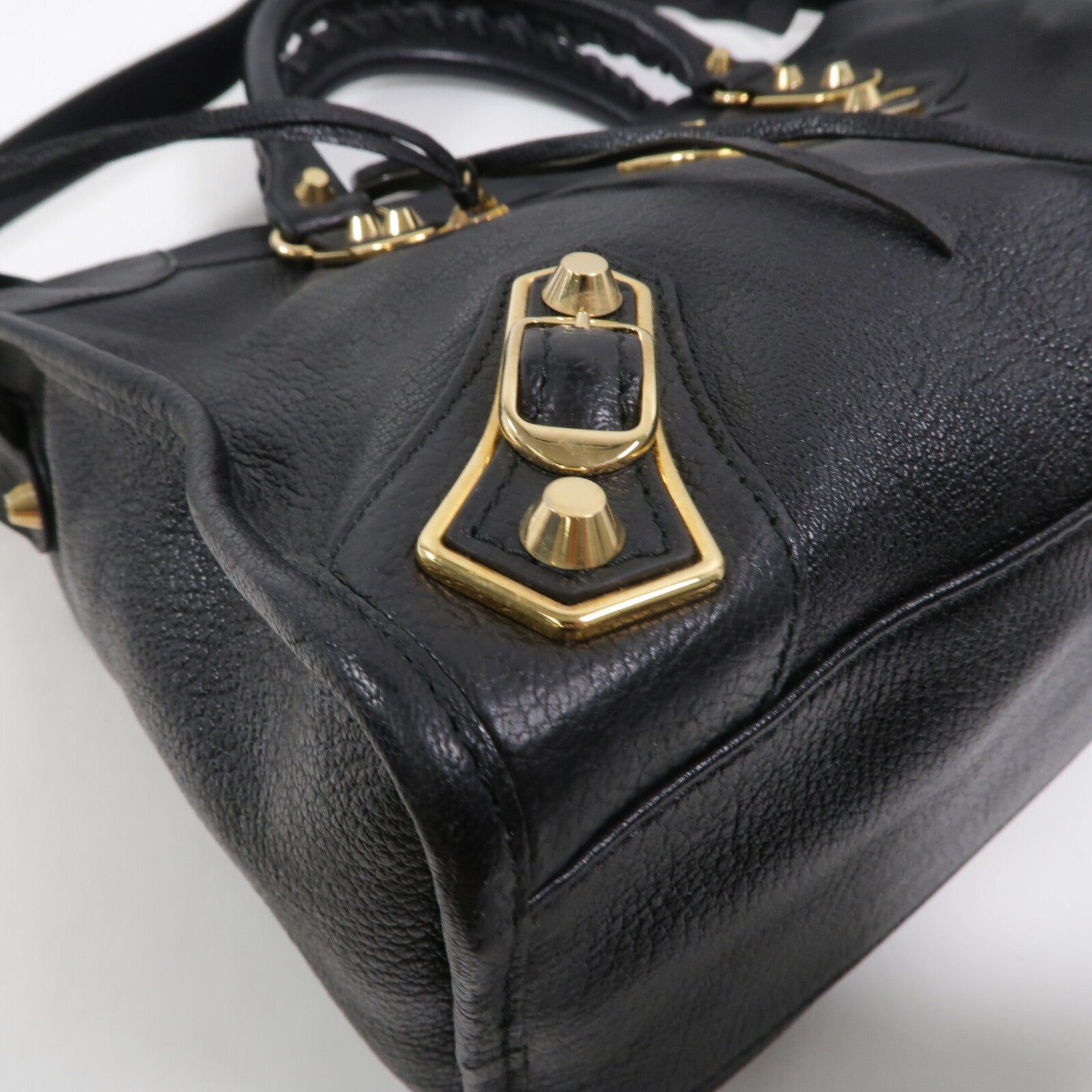 BALENCIAGA 牛皮皮革Metallic Edge City手挽肩背兩用袋