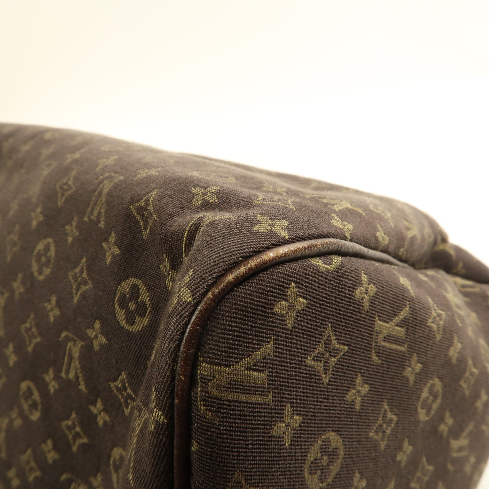 LOUIS VUITTON Monogram Mini Lin Speedy 30金扣手挽袋