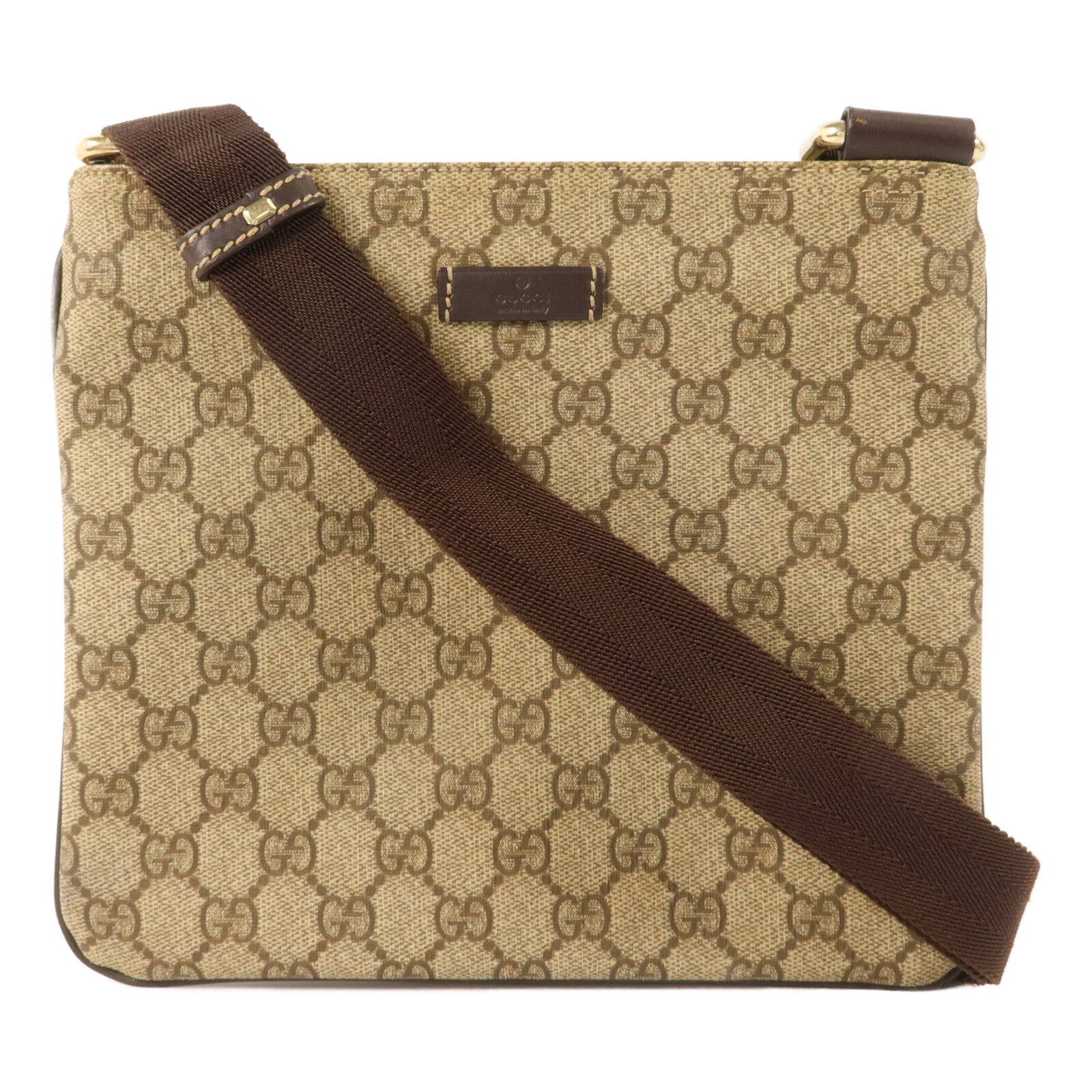 GUCCI 塗層帆布GG Supreme Shoulder Bag肩背袋