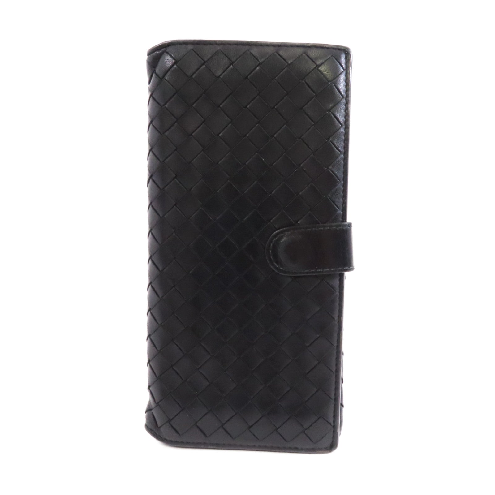 BOTTEGA VENETA 織紋皮革Long Wallet長錢包黑色