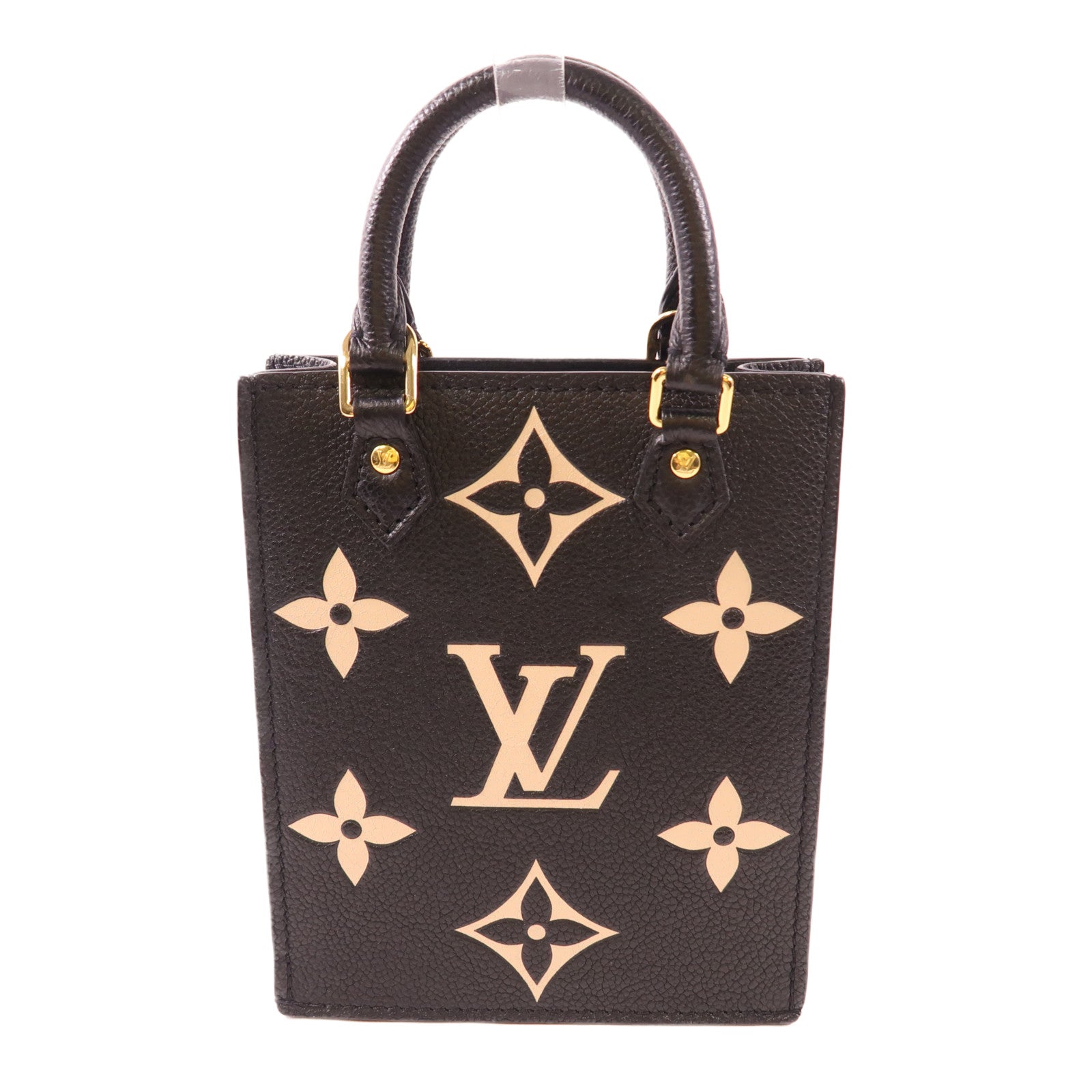 LOUIS VUITTON LV Petit Sac Plat 2Way Shoulder Handbag M57937 Monogram Eepreinte