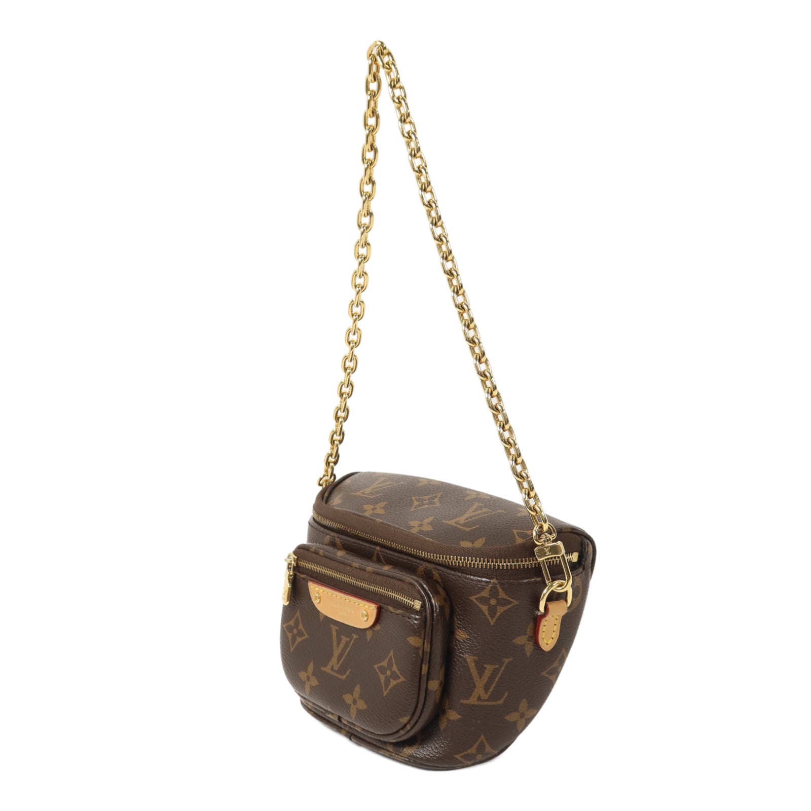 LOUIS VUITTON Monogram Mini Bumbag鏈帶手挽肩背兩用袋