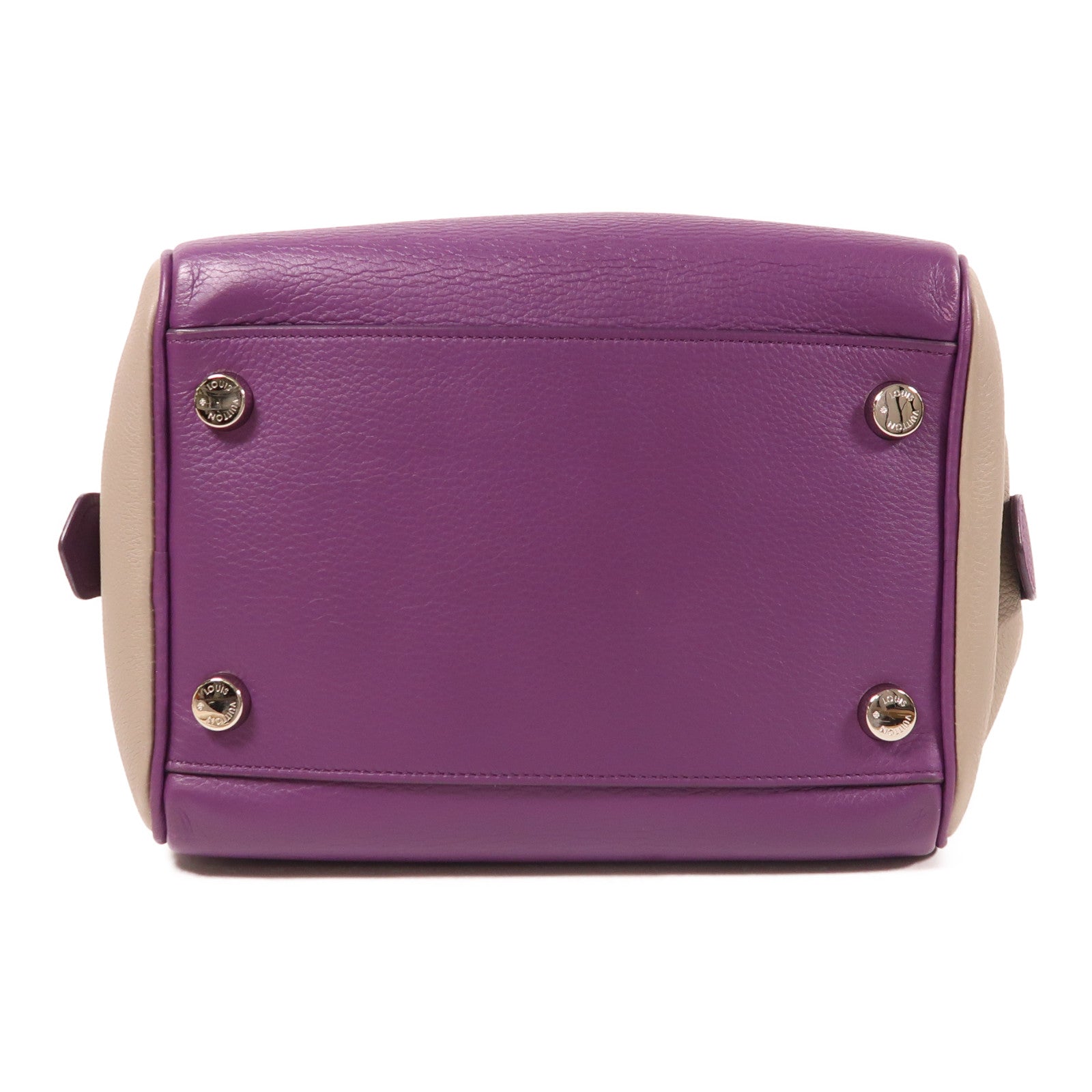 LOUIS VUITTON (PRICE DOWN) LV SHW Milaris Hand Bag Leather Purple/Grey