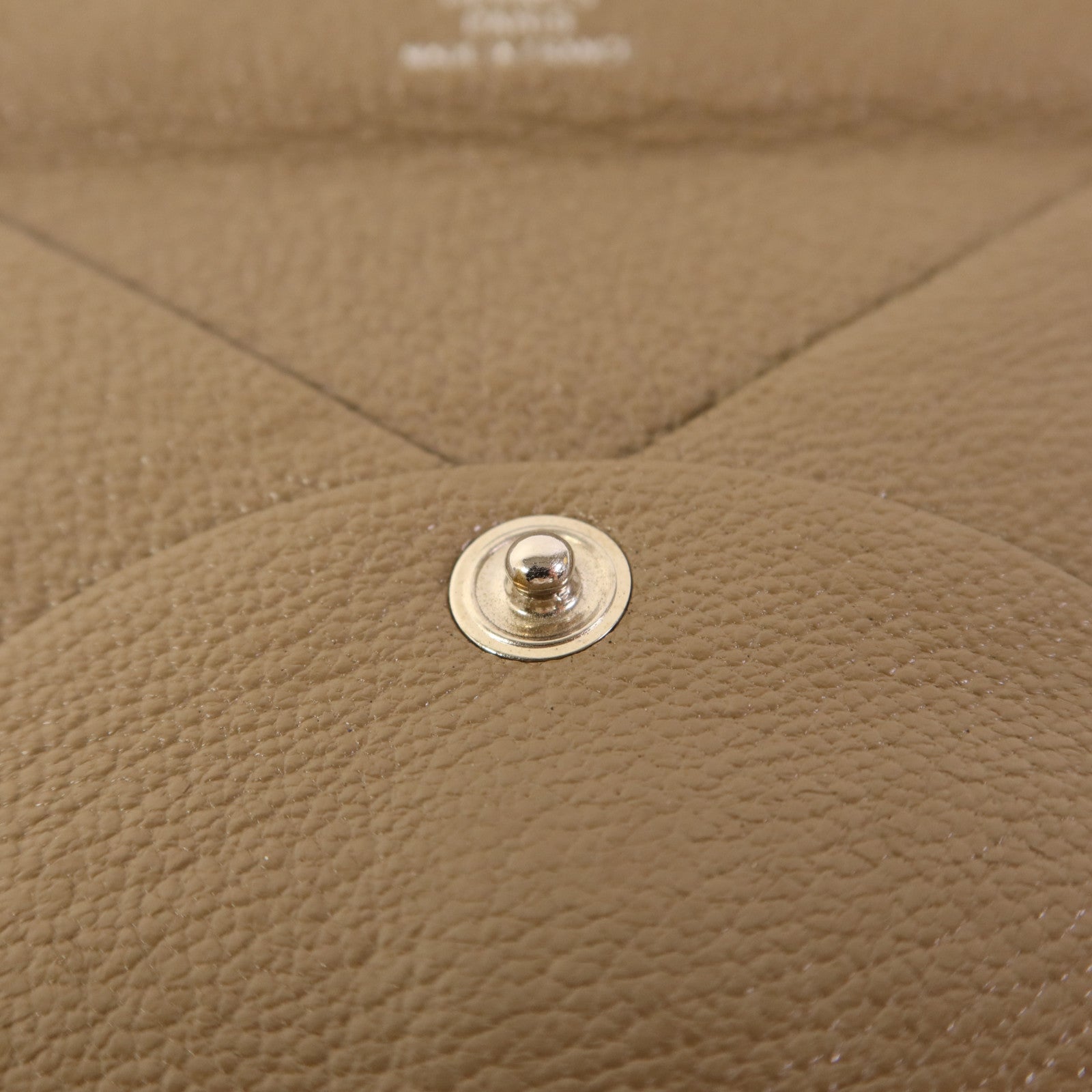 HERMES Chevre皮革Bastia Coin Purse銀扣零錢包Etoupe