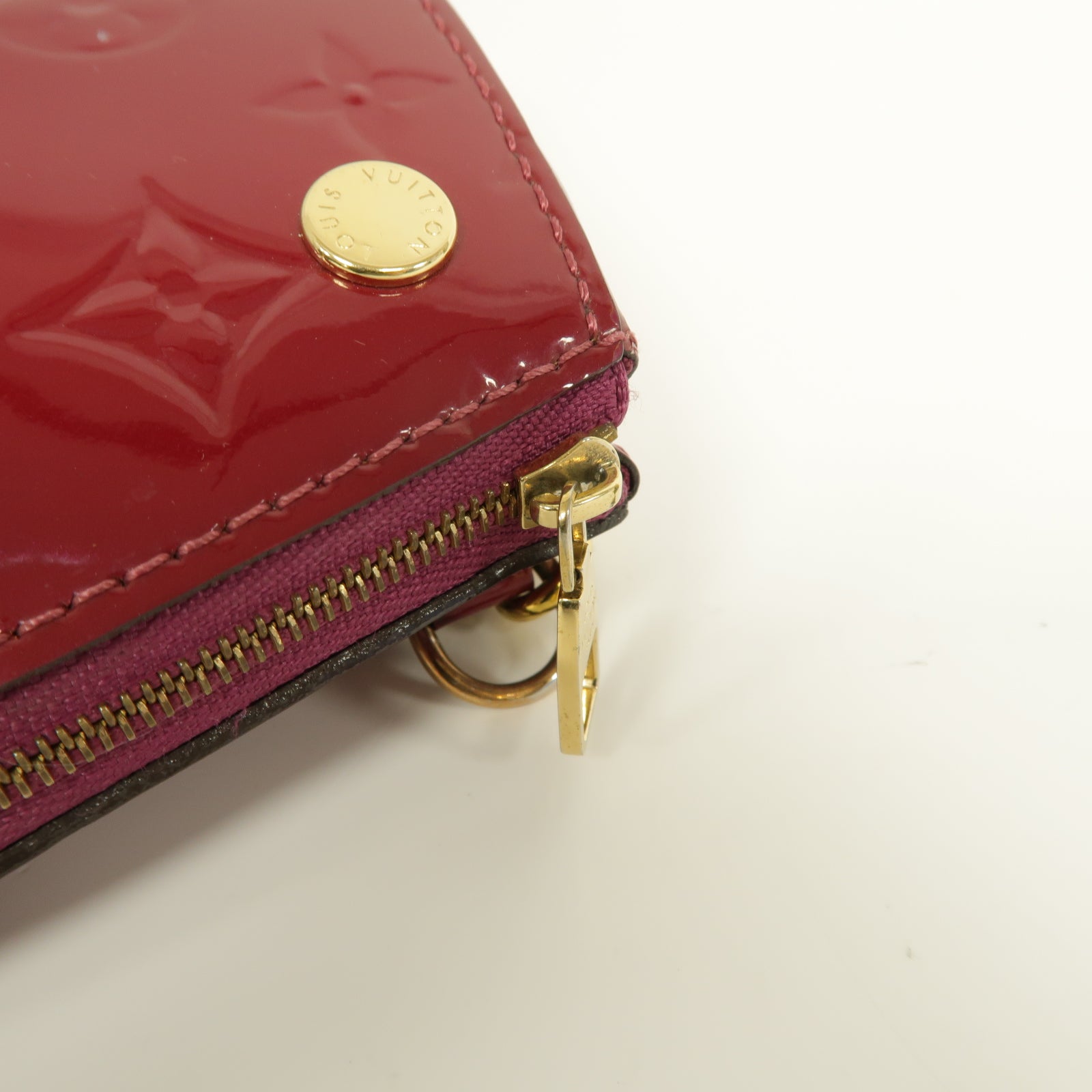 LOUIS VUITTON **【激減優惠】Vernis Santa Monica金扣肩背袋酒紅色