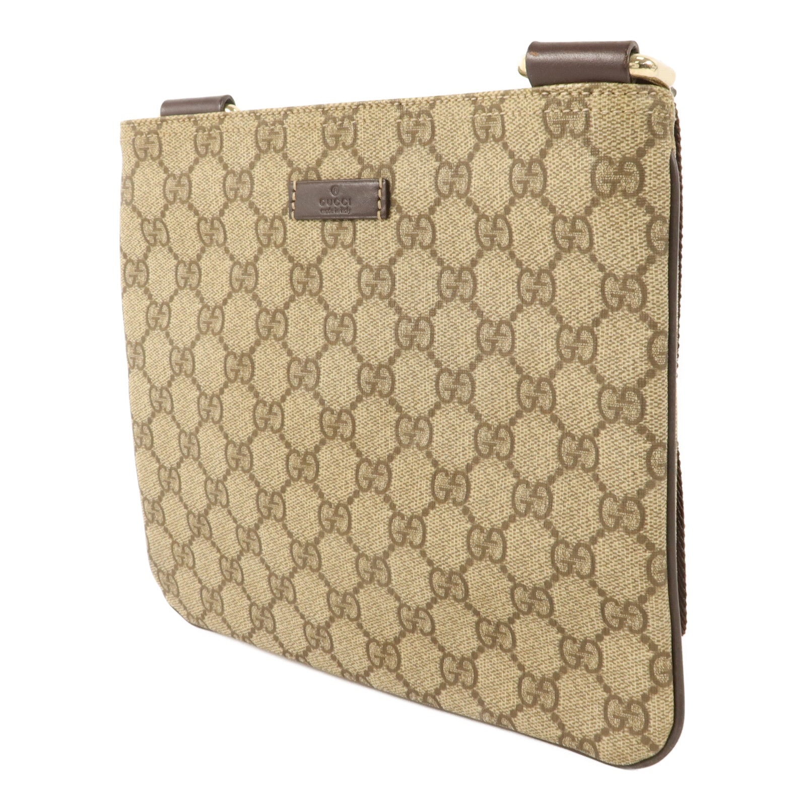 GUCCI 塗層帆布GG Supreme Shoulder Bag肩背袋