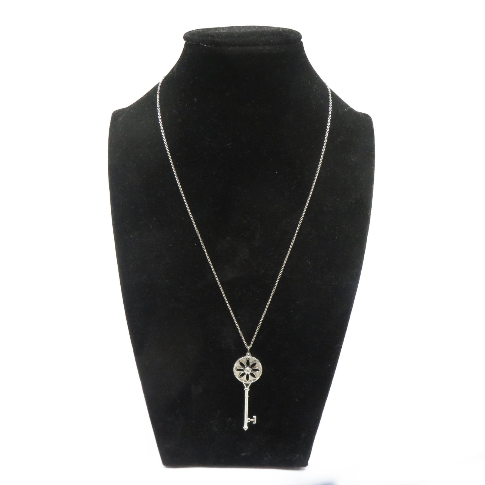 TIFFANY＆CO 【激減優惠】18K白金Star Key Necklace項鍊
