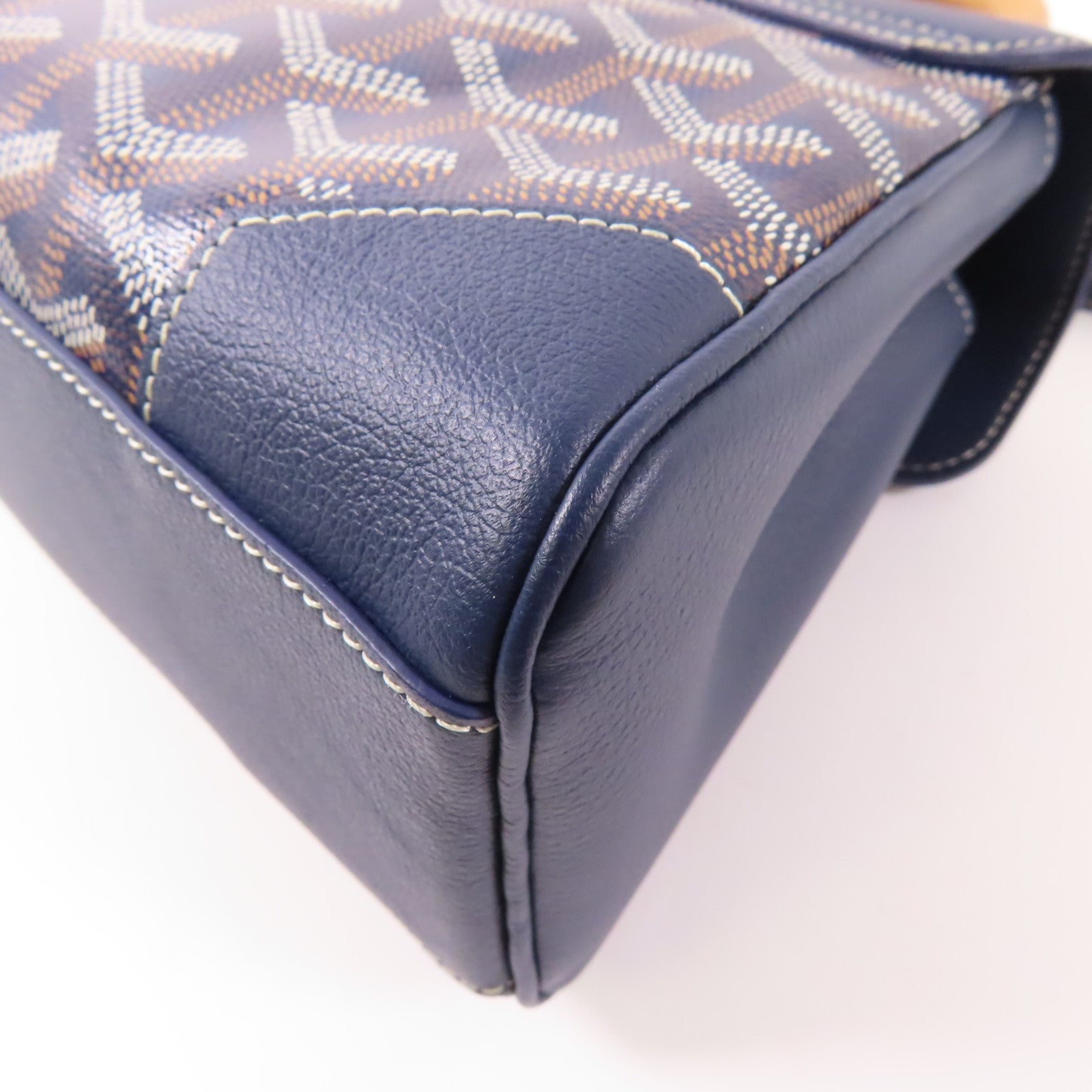 GOYARD SHW Saigon Souple Mini 2 Way Bag SAIGONMINTY07CL07P Coated Canvas Navy