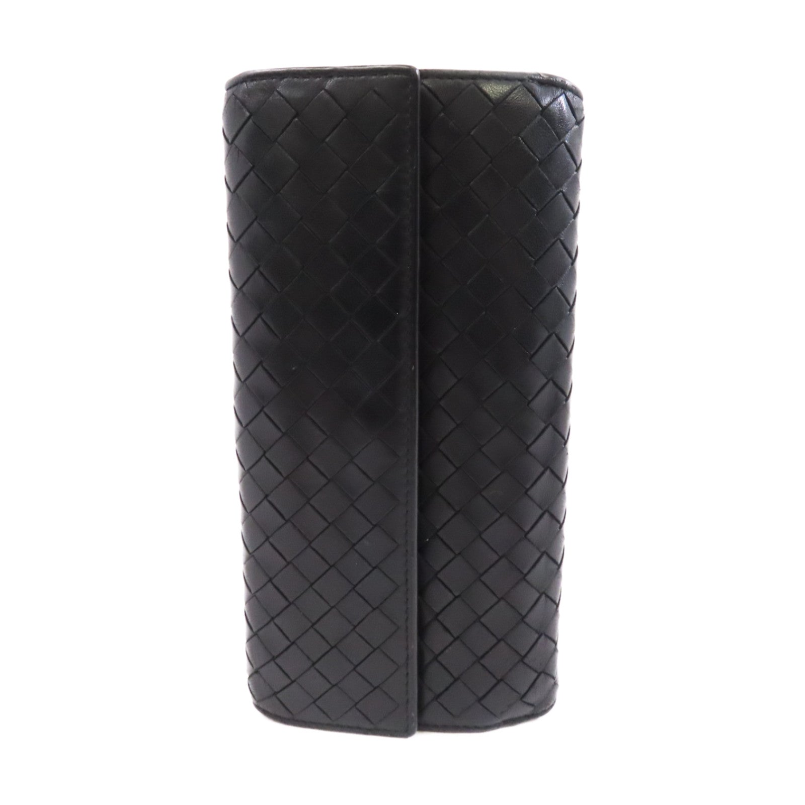 BOTTEGA VENETA 織紋皮革Long Wallet長錢包黑色