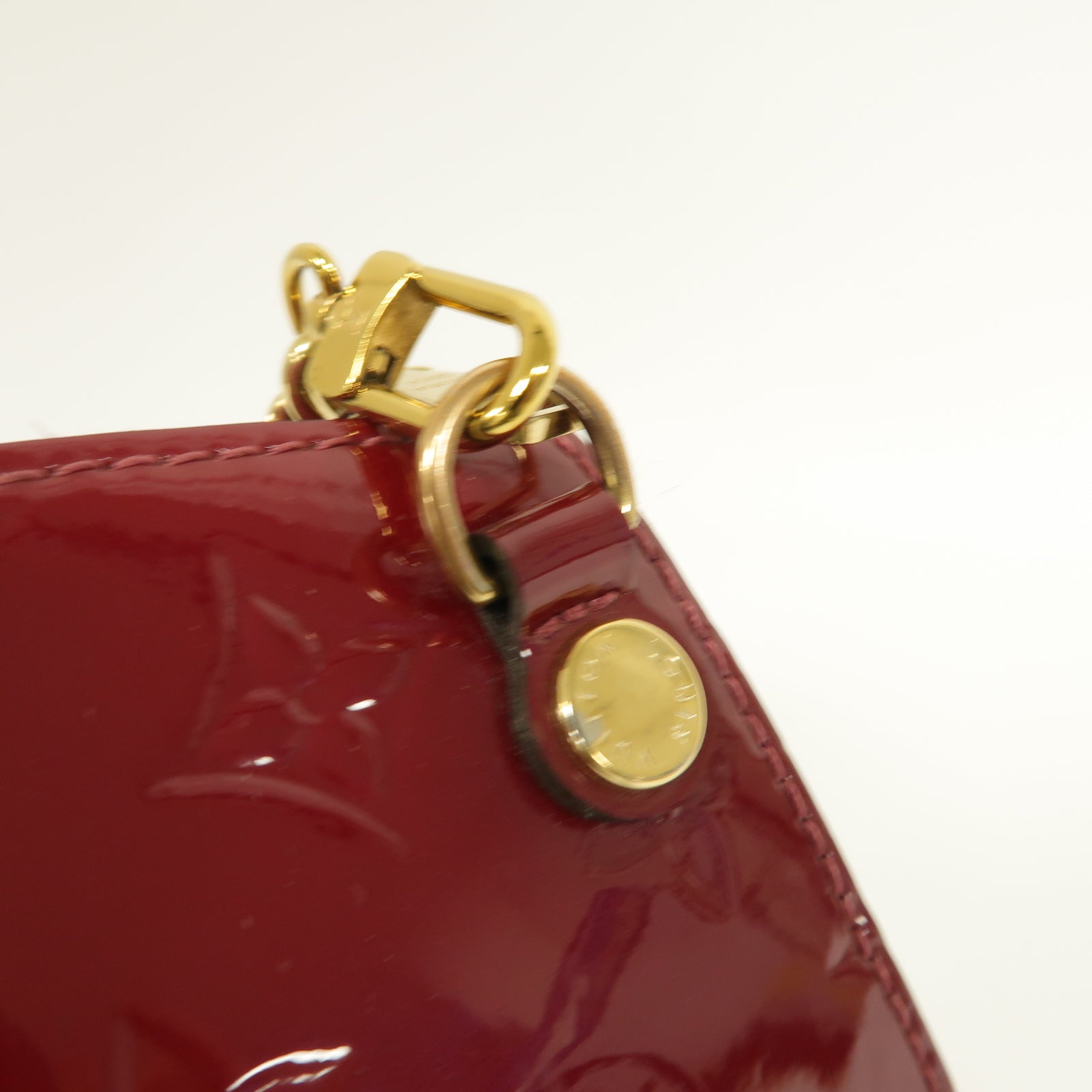 LOUIS VUITTON **【激減優惠】Vernis Santa Monica金扣肩背袋酒紅色