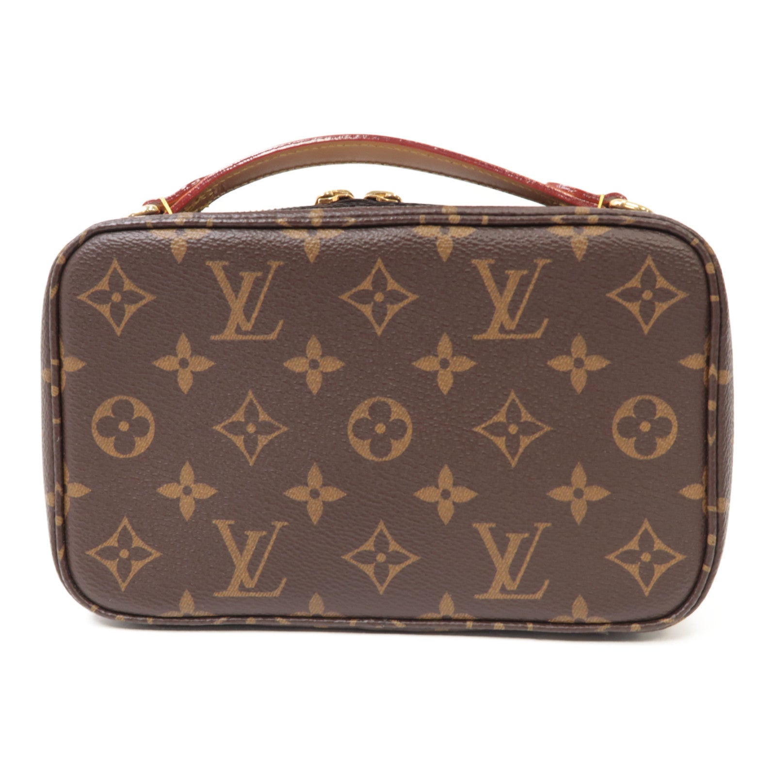 LOUIS VUITTON Monogram Utility金扣手挽肩背兩用袋棕色