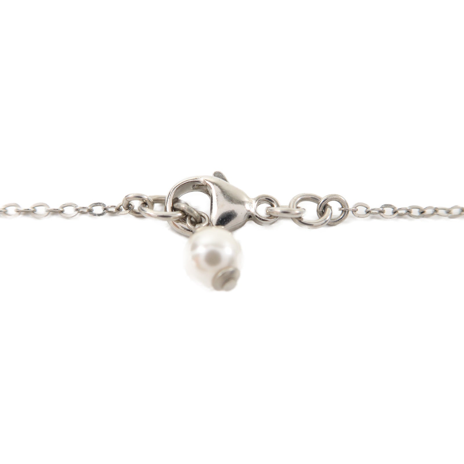 CHANEL 金屬Necklace項鍊銀色