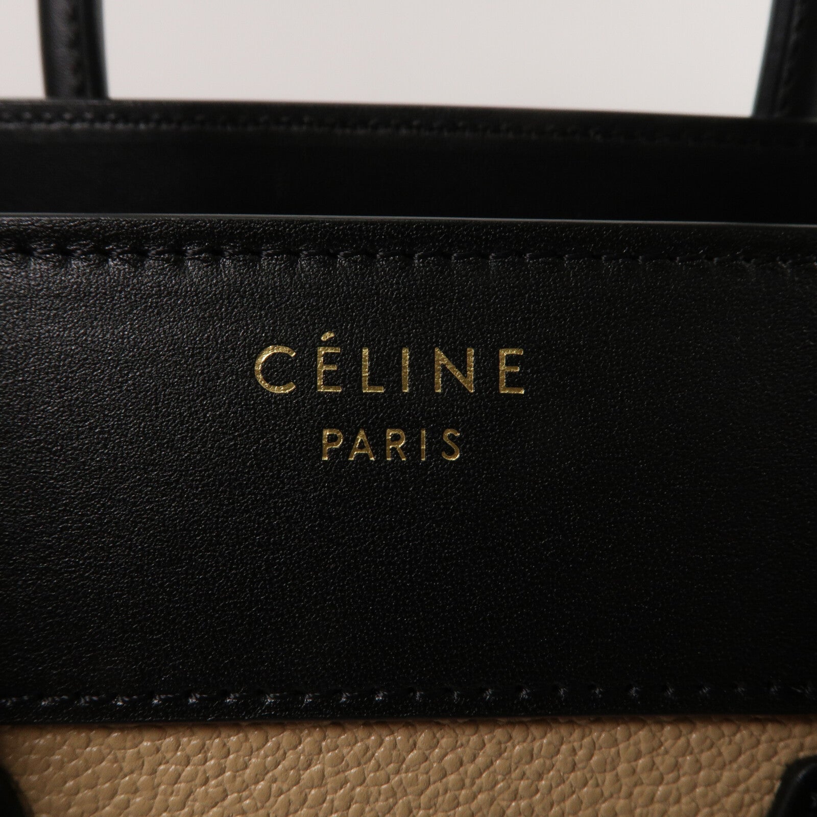 CELINE 牛皮/麂皮皮革Mirco Luggage手挽袋