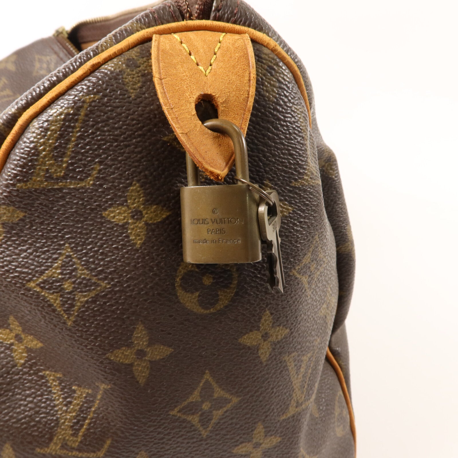 LOUIS VUITTON Monogram Speedy 30金扣手挽袋