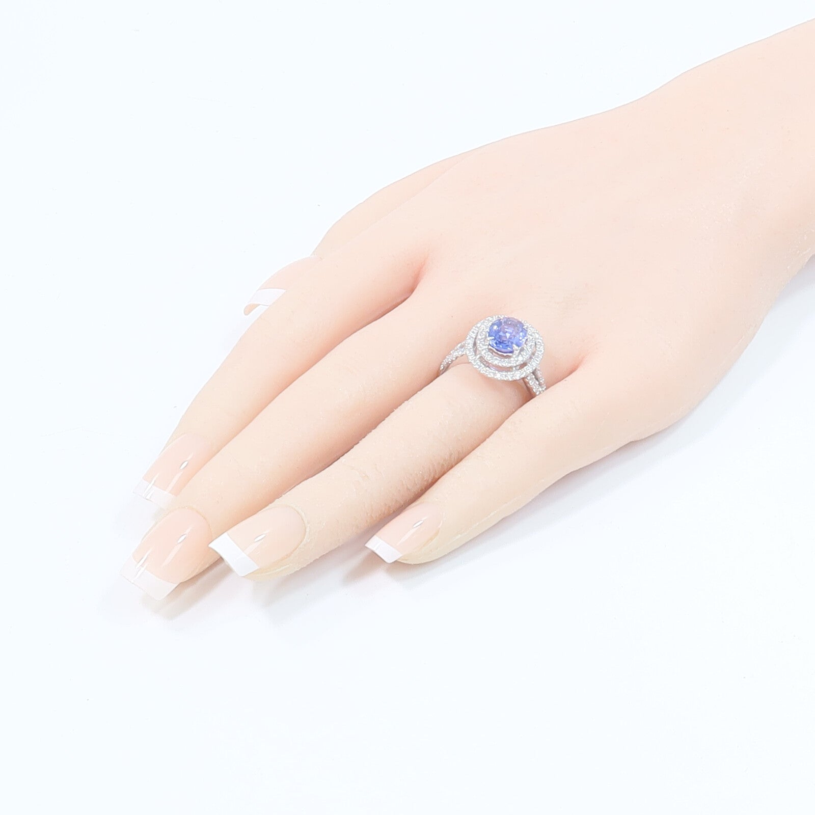 JEWELRY 18K白金Color Stone Diamond Ring彩色寶石/鑽石戒指