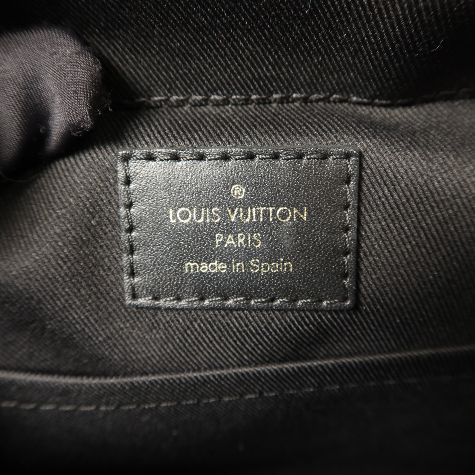 LOUIS VUITTON Monogram Saintonge金扣手挽袋棕色