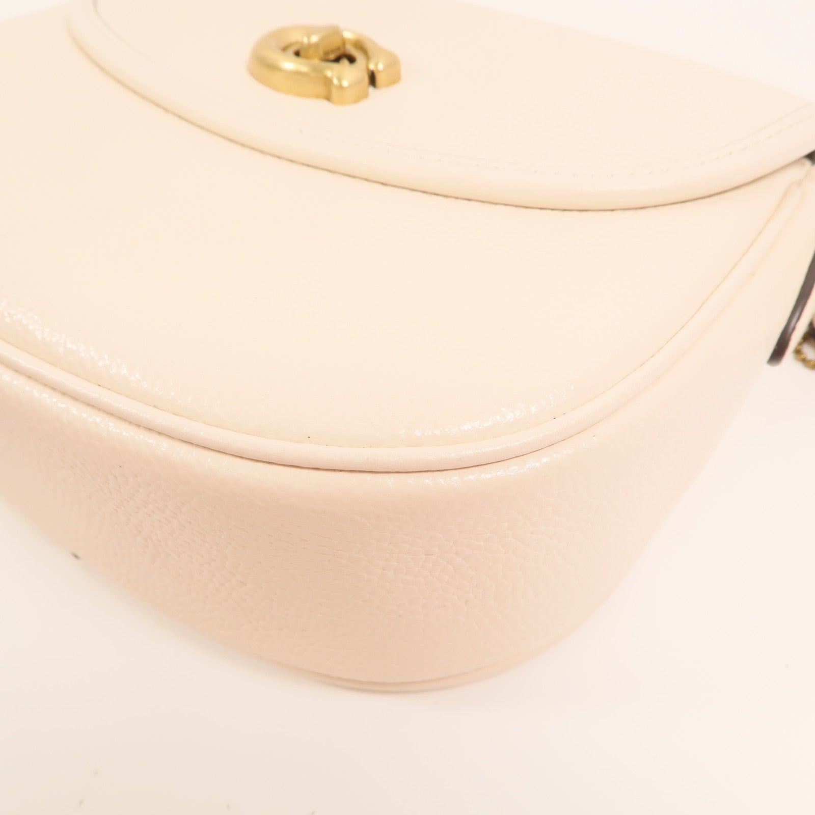 COACH 牛皮皮革Shoulder Bag金扣肩背袋