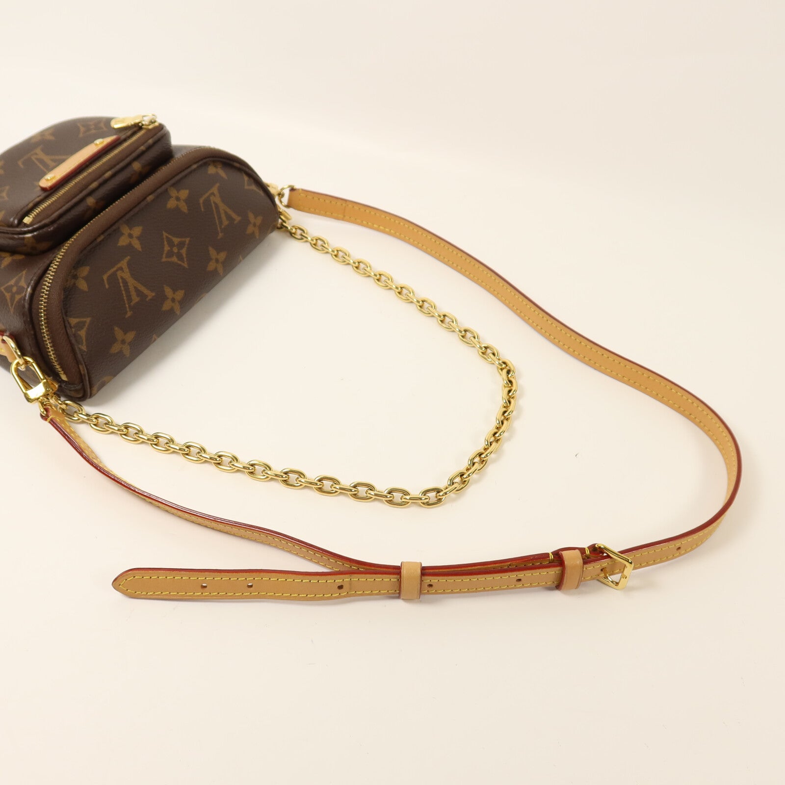 LOUIS VUITTON Monogram Mini Bumbag鏈帶手挽肩背兩用袋